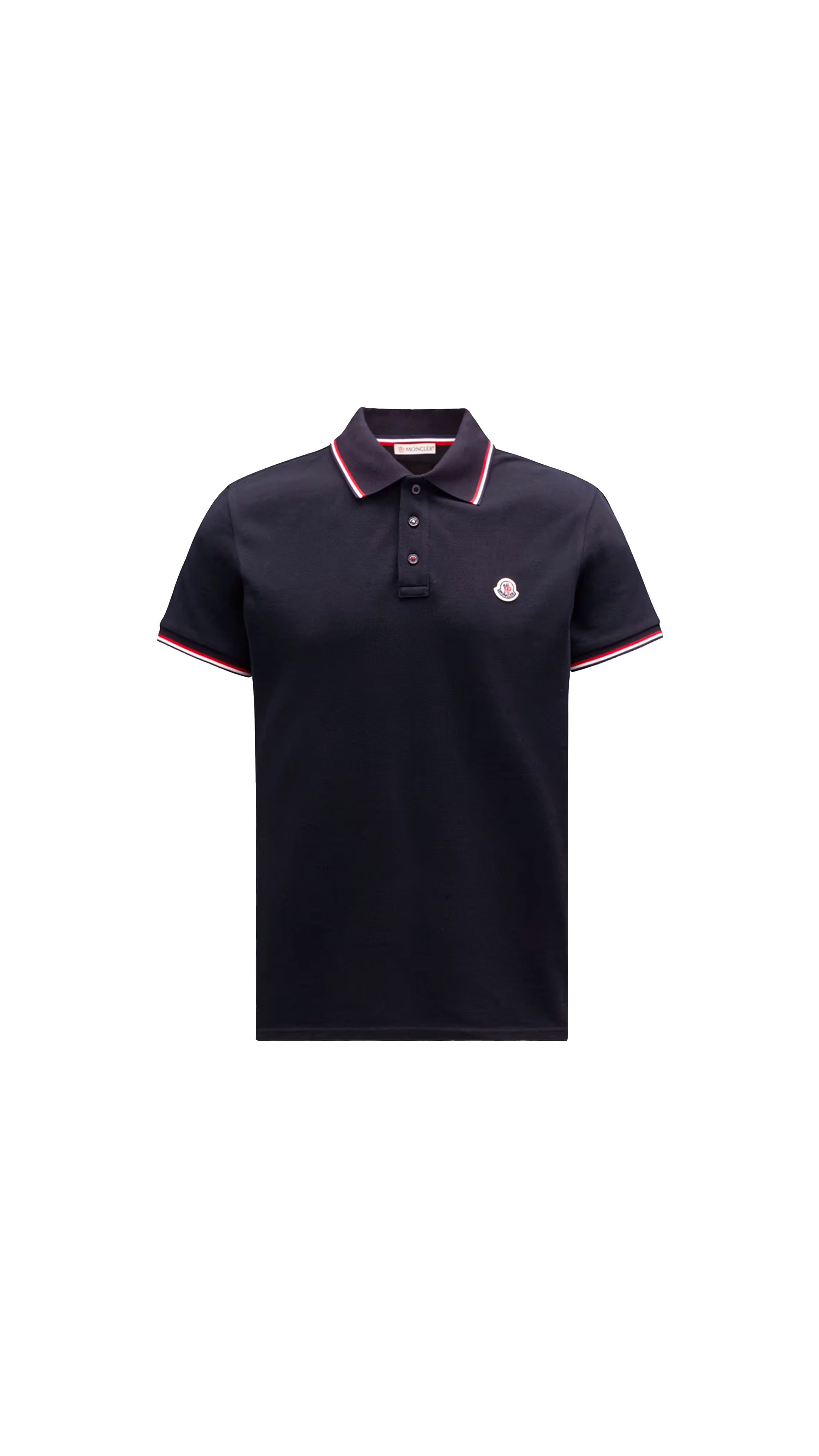 Tricolor-Trimmed Cotton Piquet Polo Shirt - Dark Blue