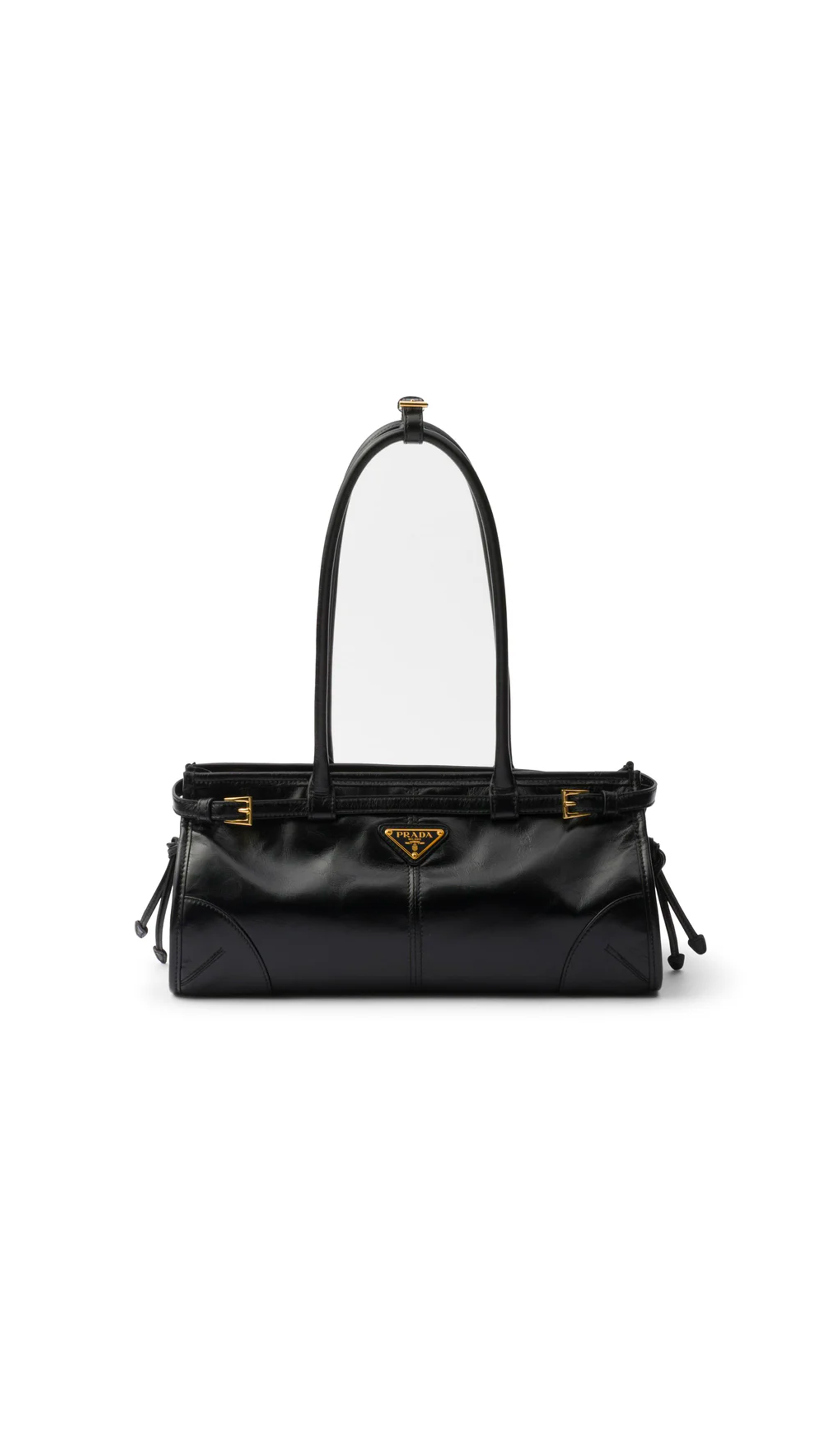 Medium Leather Handbag - Black