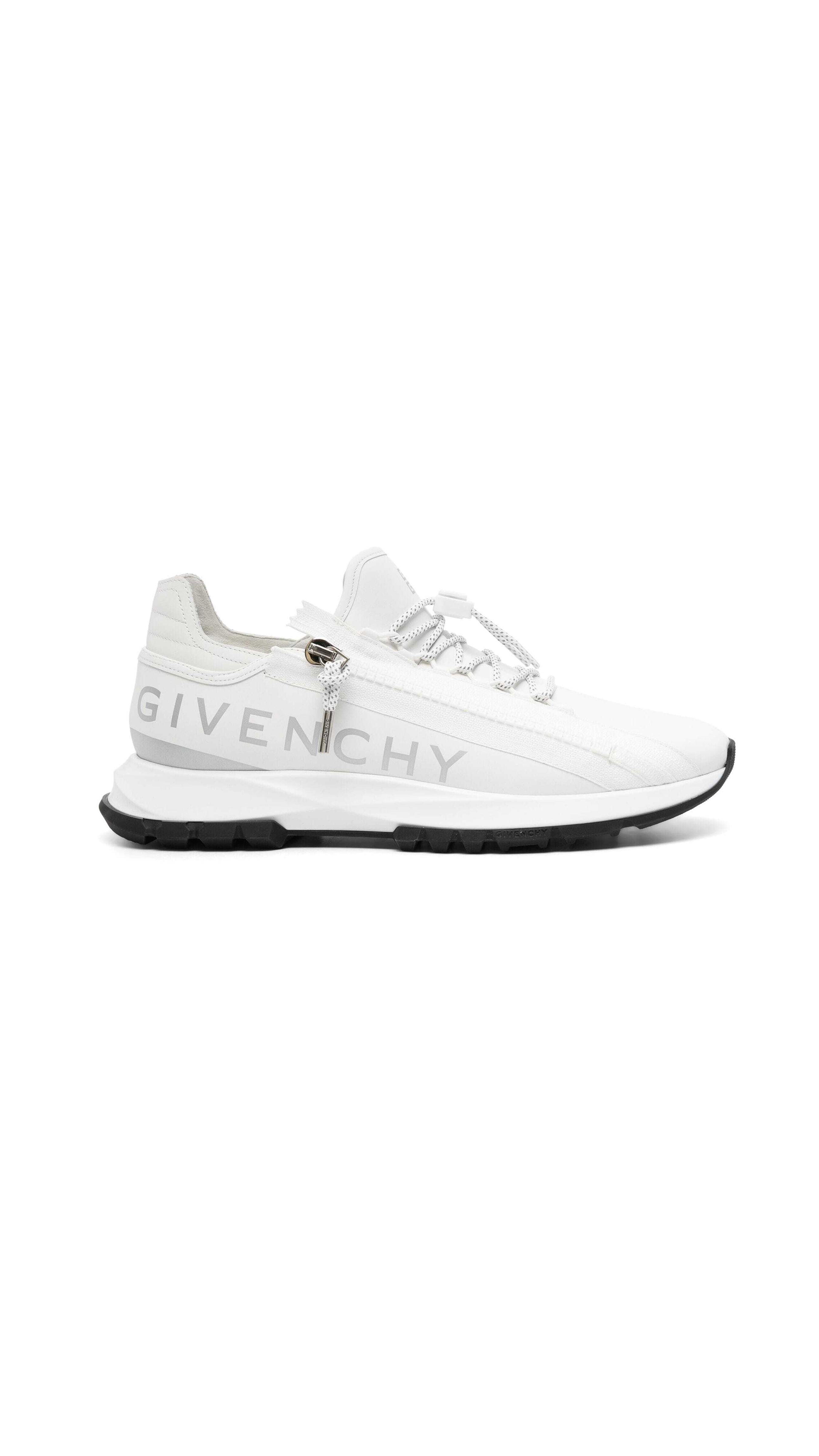 Spectre Runner Sneakers In Leather With Zip - White