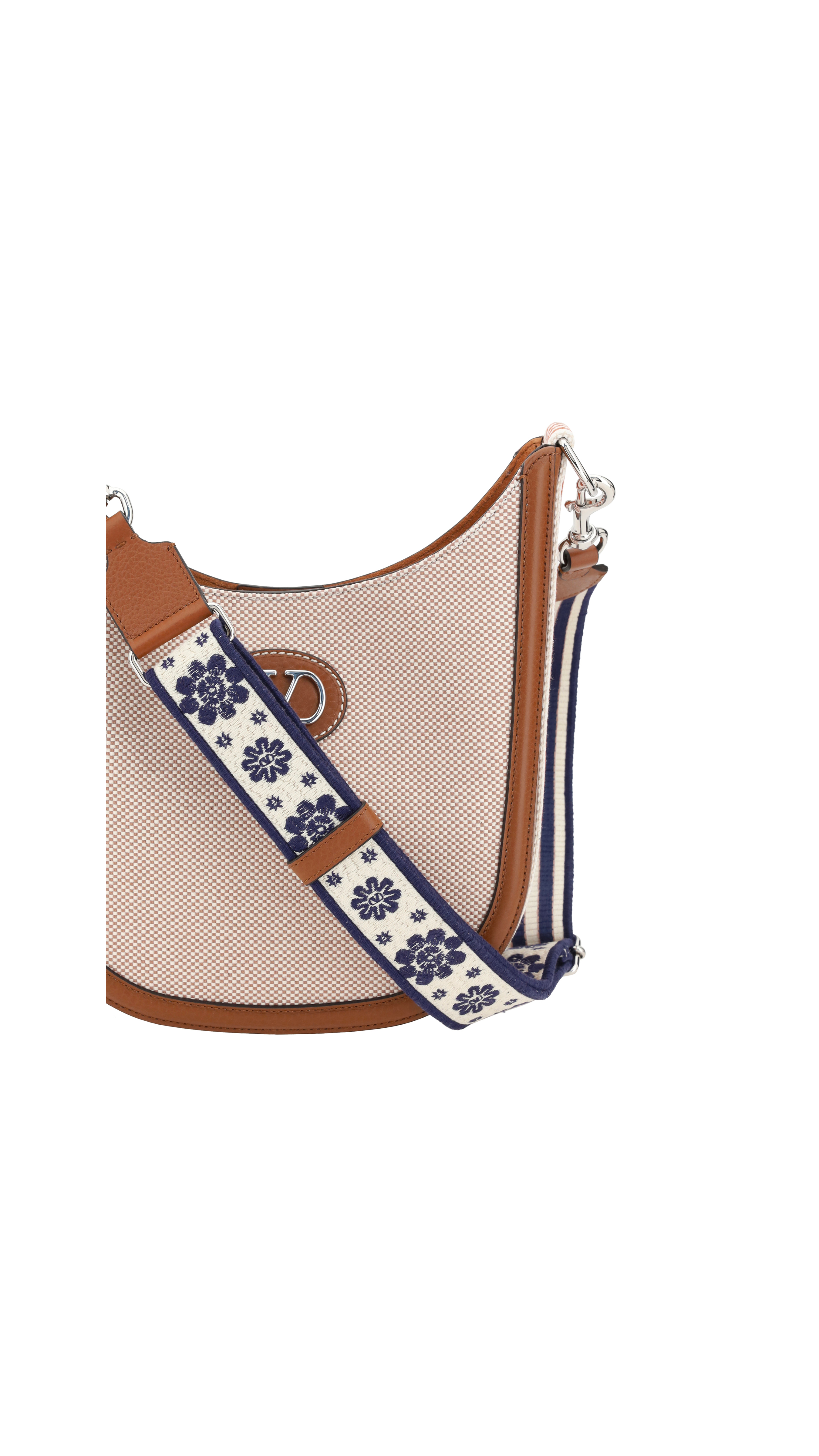 VLogo Shoulder Bag - Beige/Tabbaco