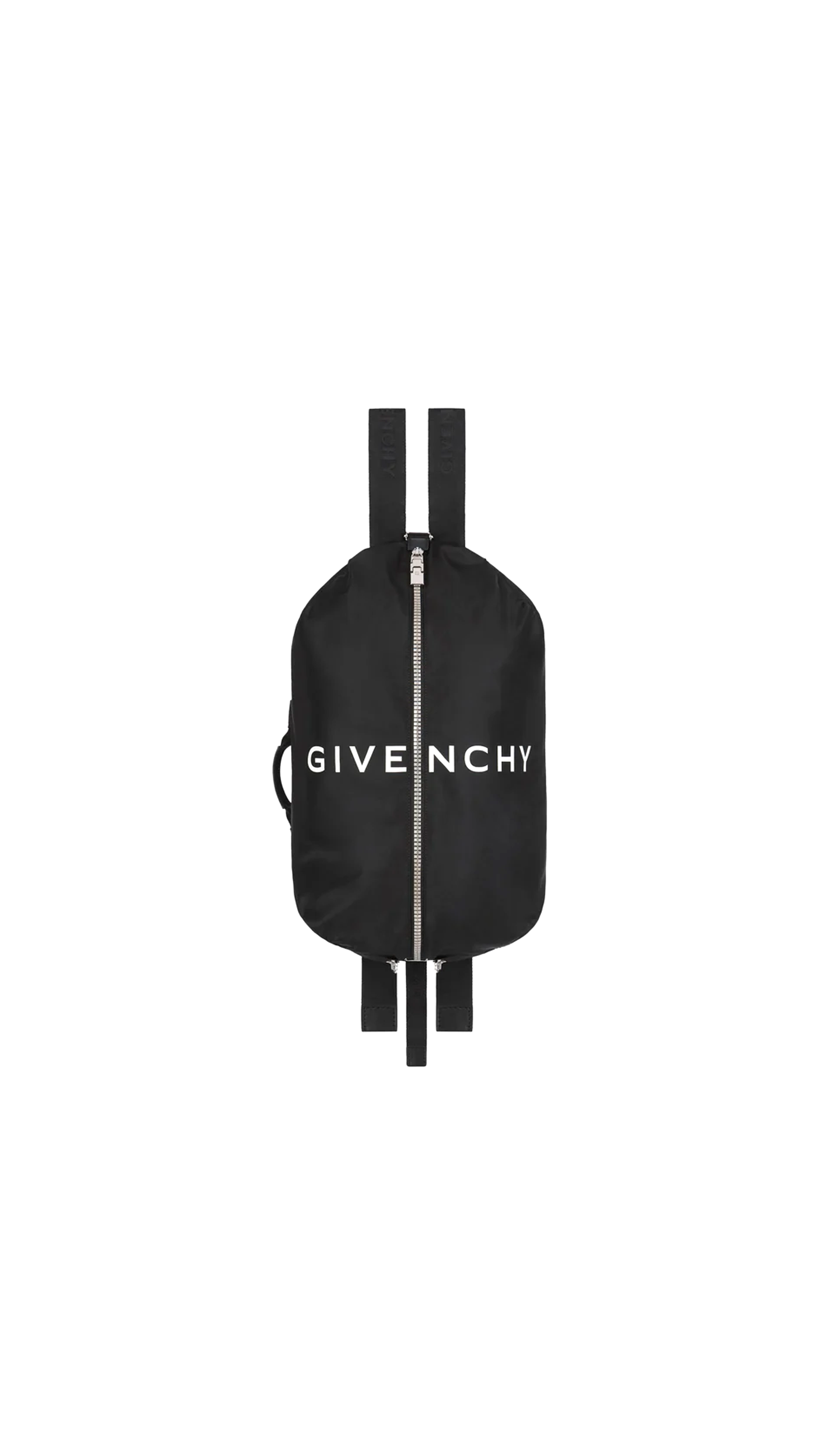 Nylon G-zip Backpack - Black