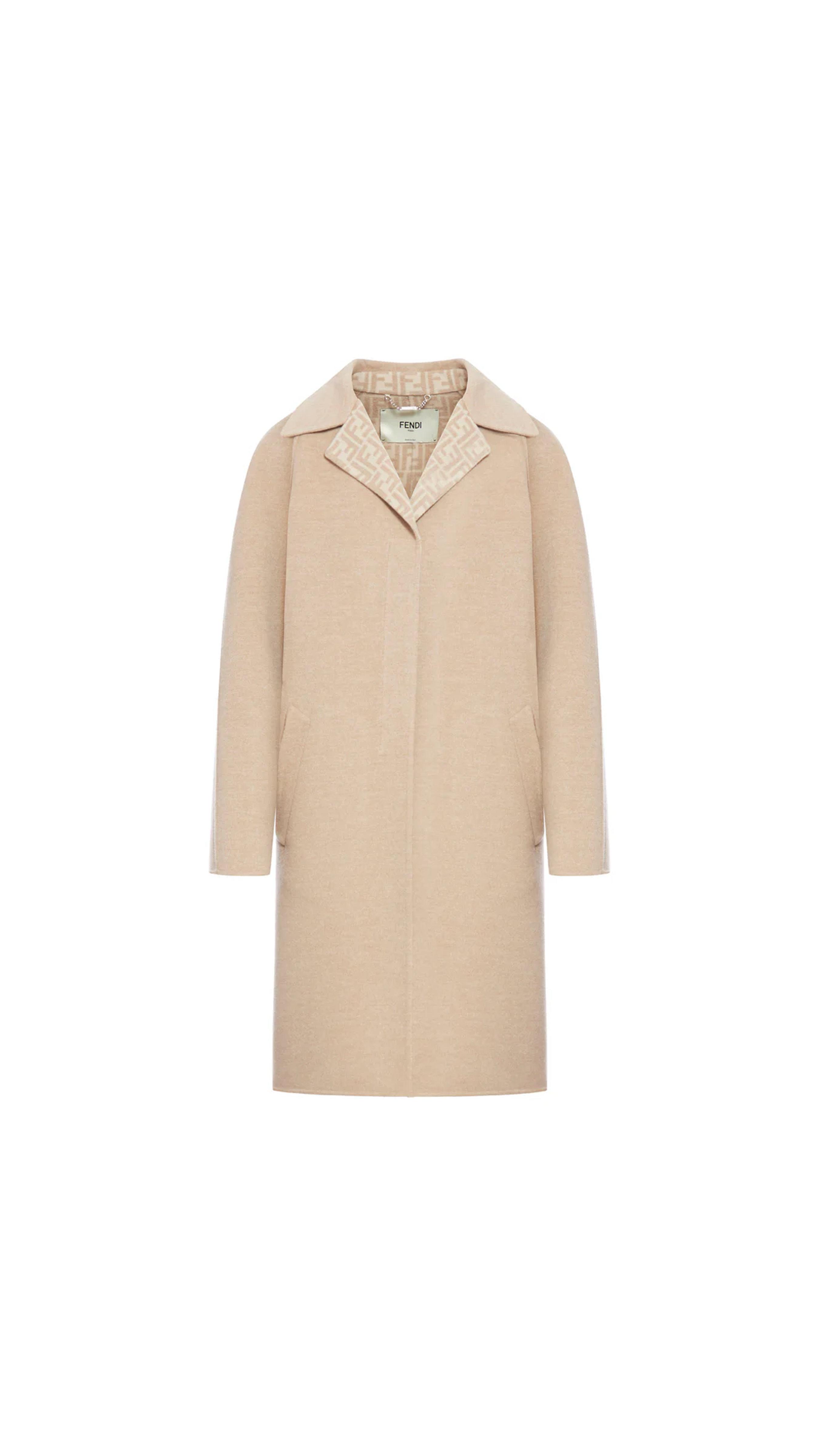 Double Wool Overcoat - Beige