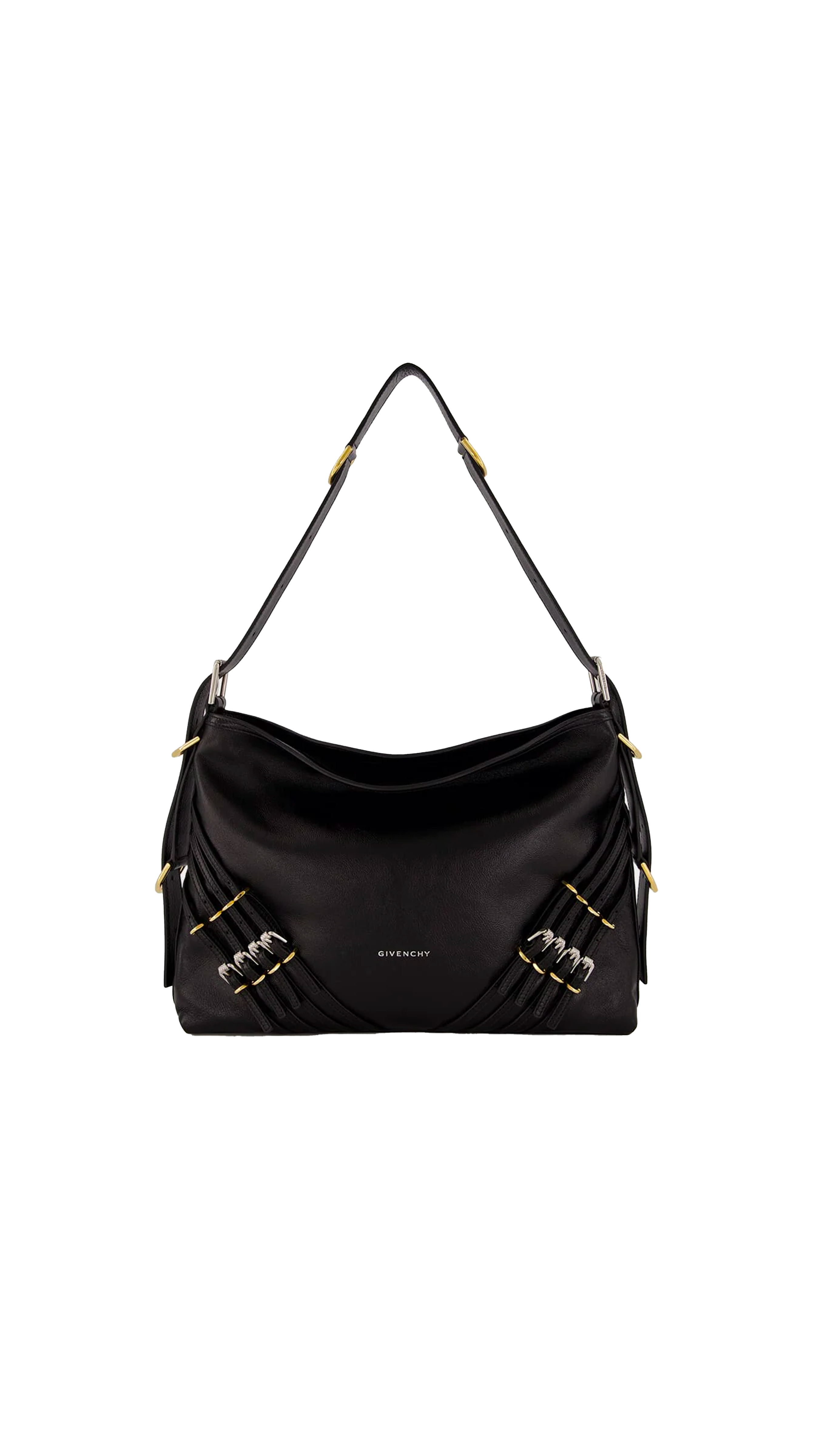 Medium Voyou Bag With Buckles - Black