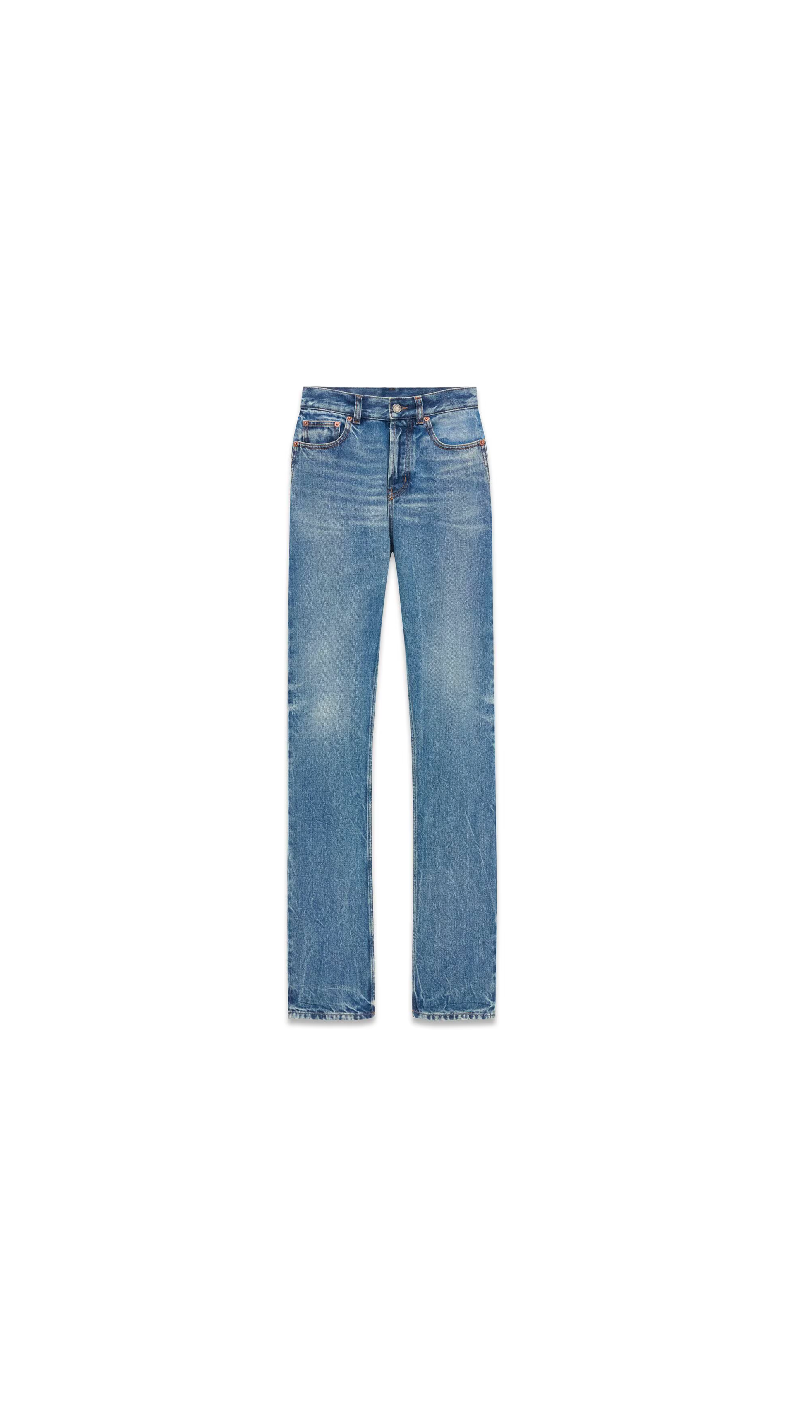 90'S Slim Jeans In 50'S Denim - Blue