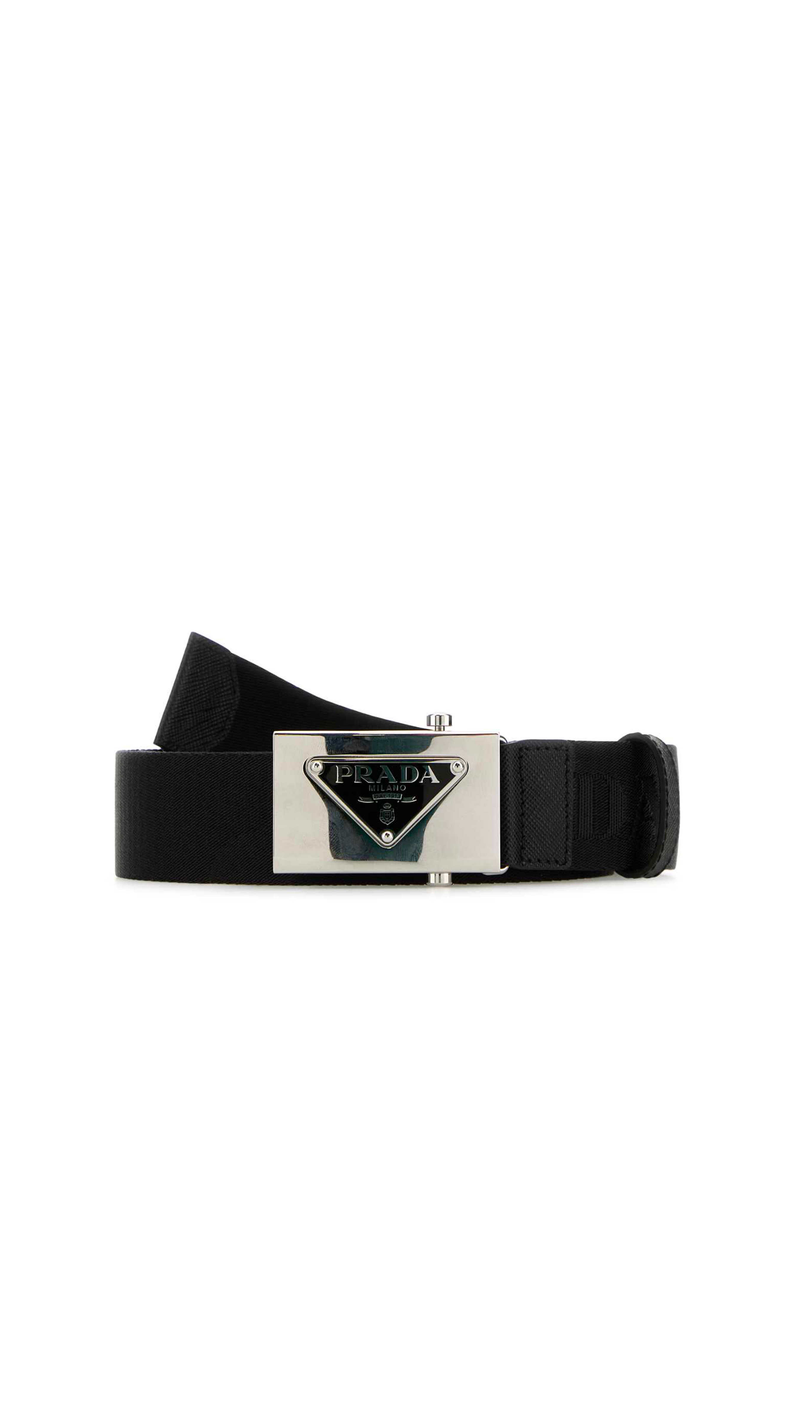 Saffiano Leather Belt - Black