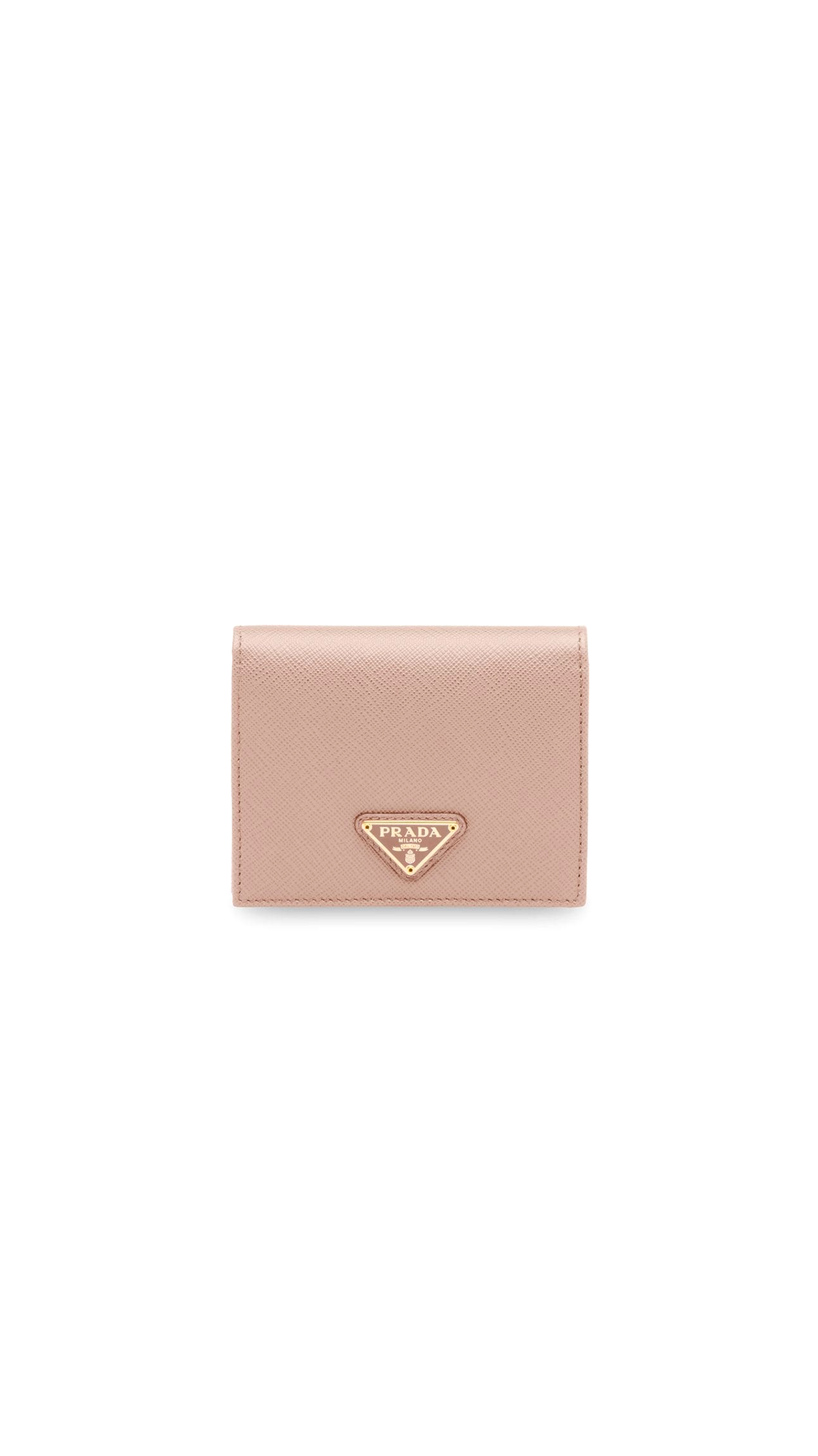 Saffiano Bi-fold Wallet - Pink