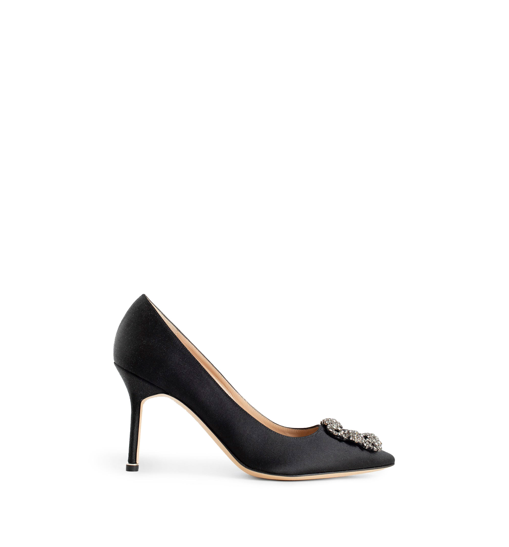 Hangisi 90 Satin Jewel Buckle Pumps