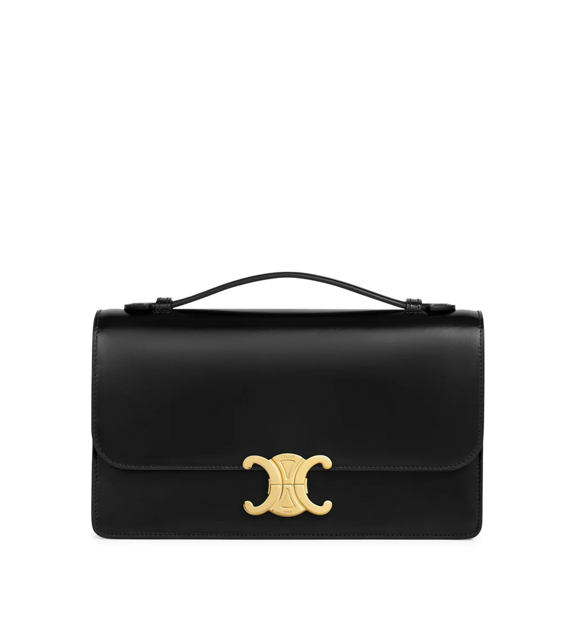 Medium Triomphe Folio In Polished Calfskin