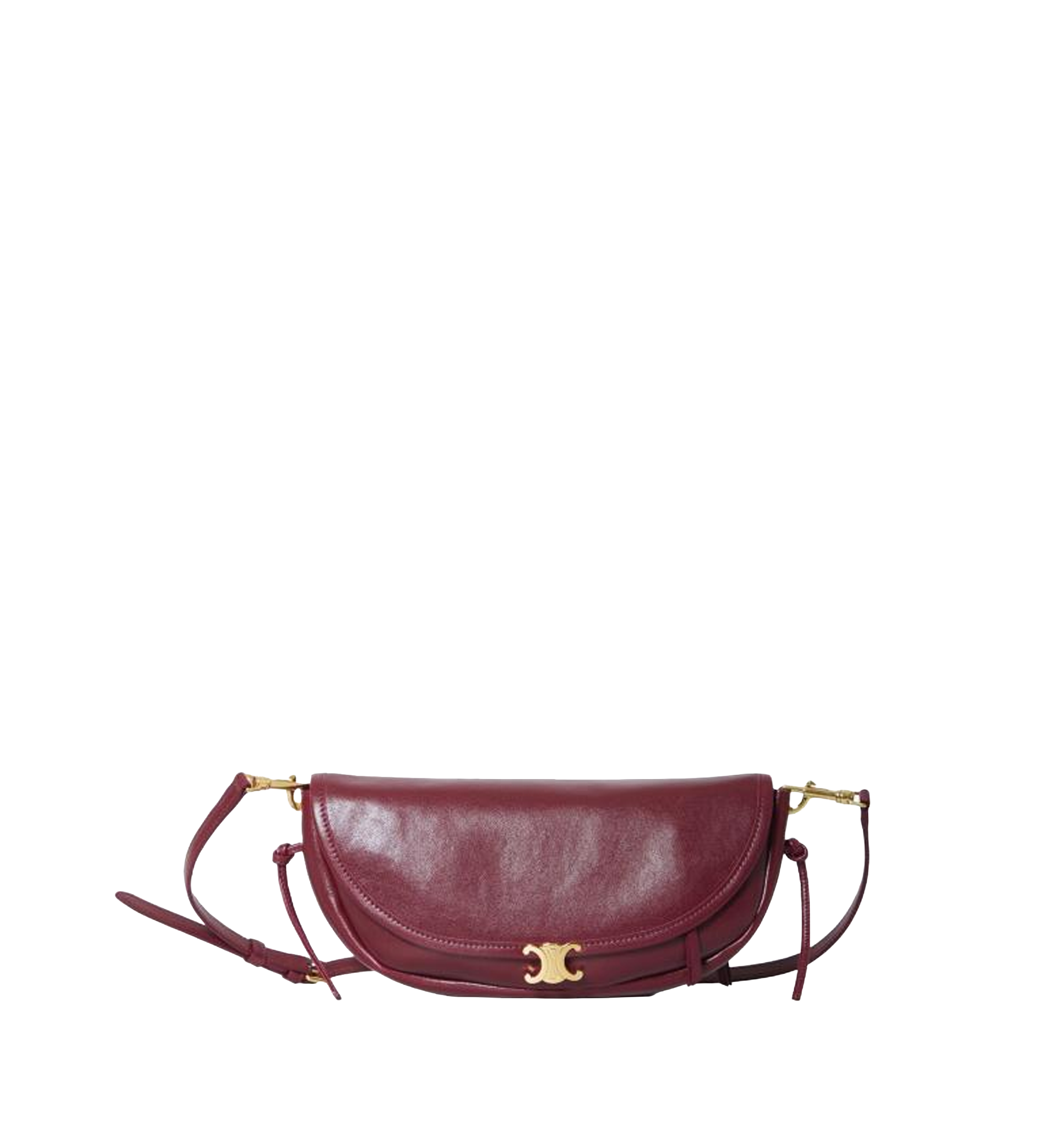 Little Halfmoon Soft Triomphe In Supple Shiny Lambskin