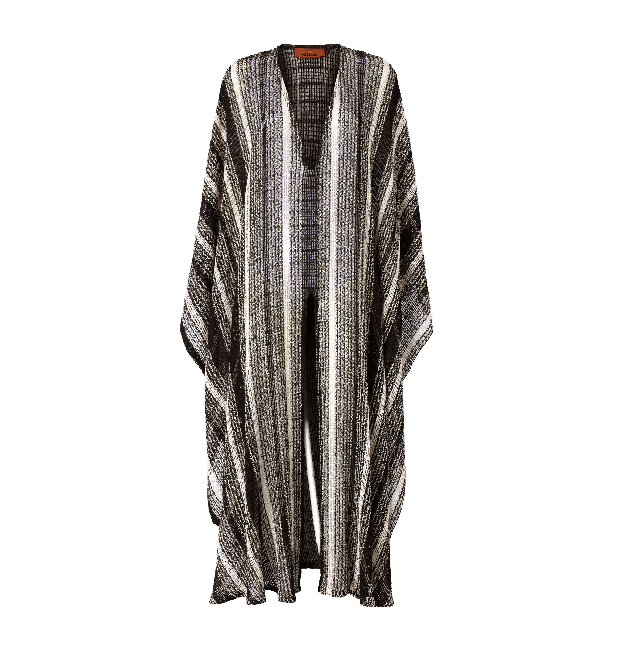 Long mesh caftan cover-up