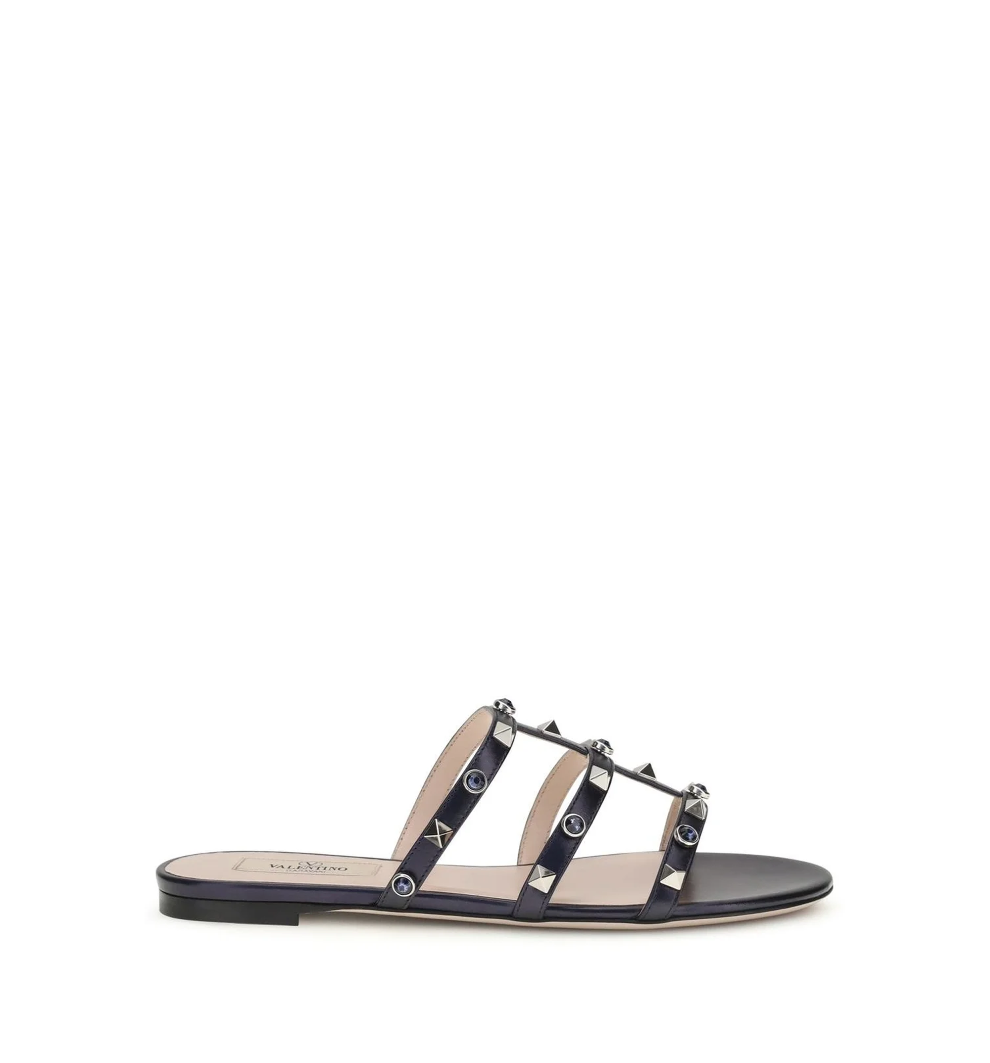 Rockstud Cabochon Flat Sandals