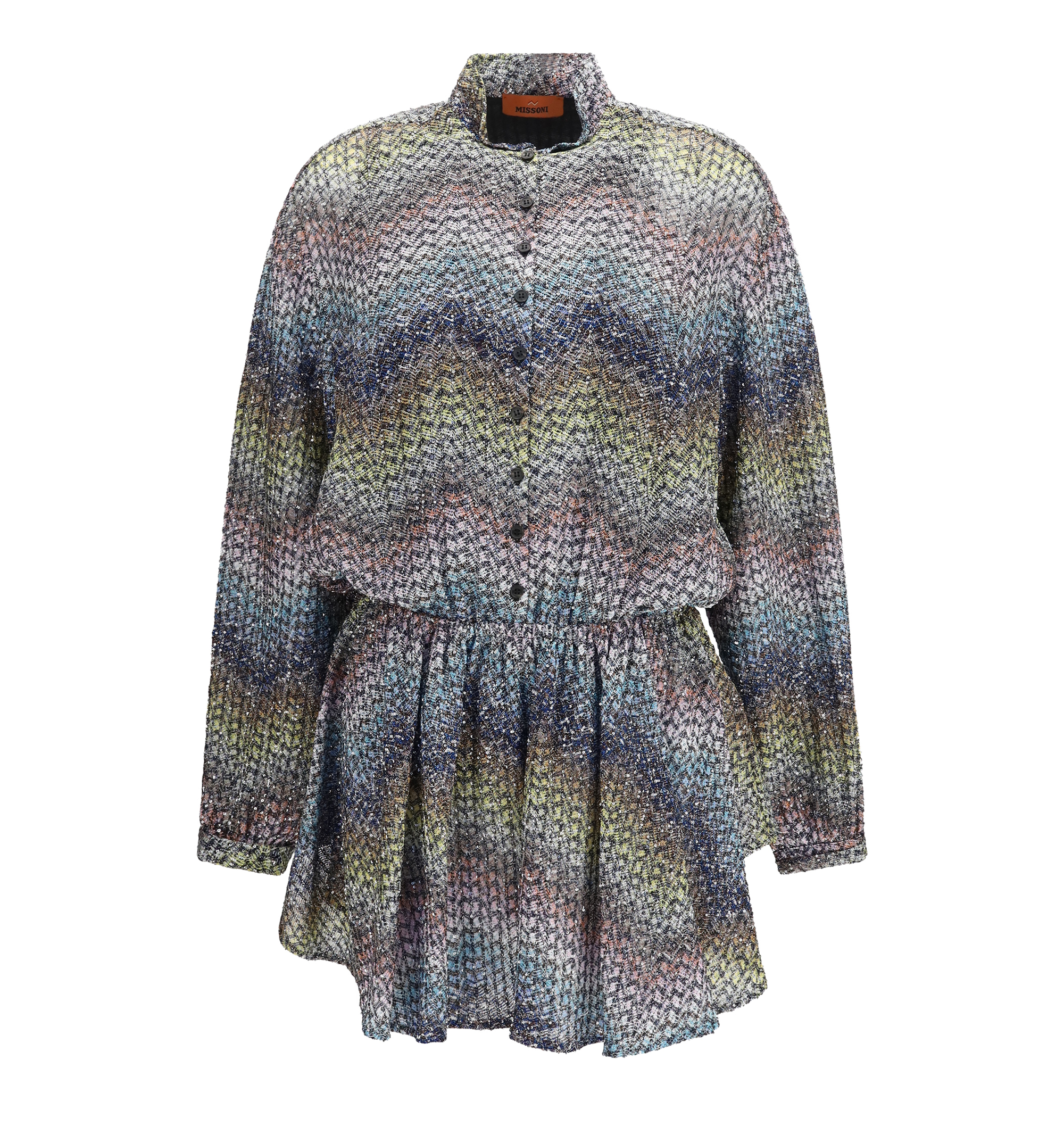 Caperdoni Sequined Knitted Mini Dress