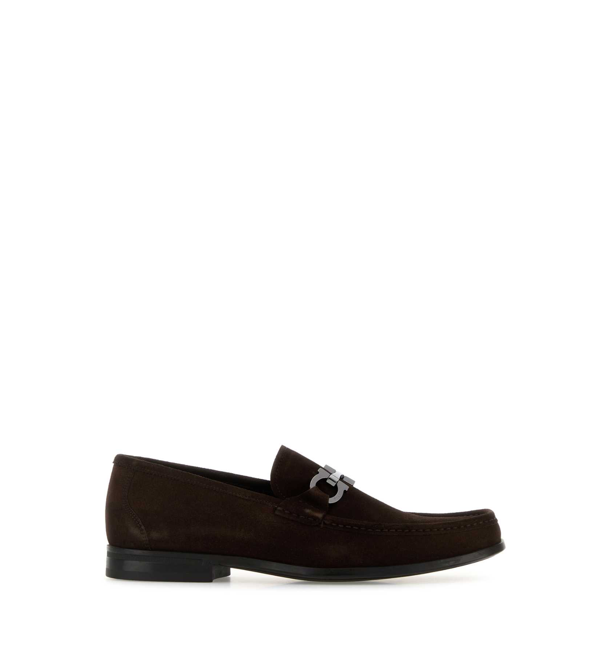 Brown suede Grandioso loafers