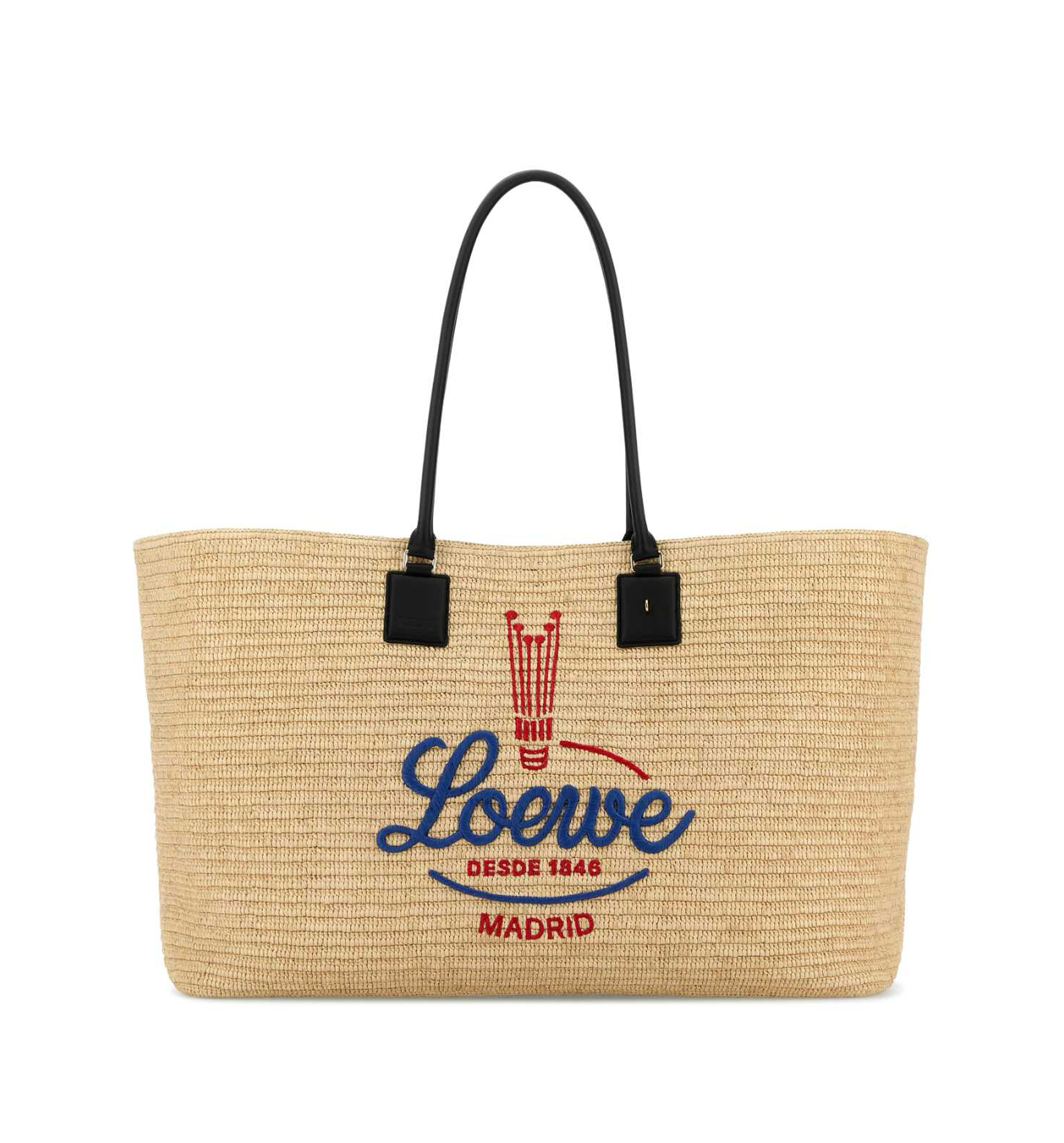 XL Verano tote in raffia