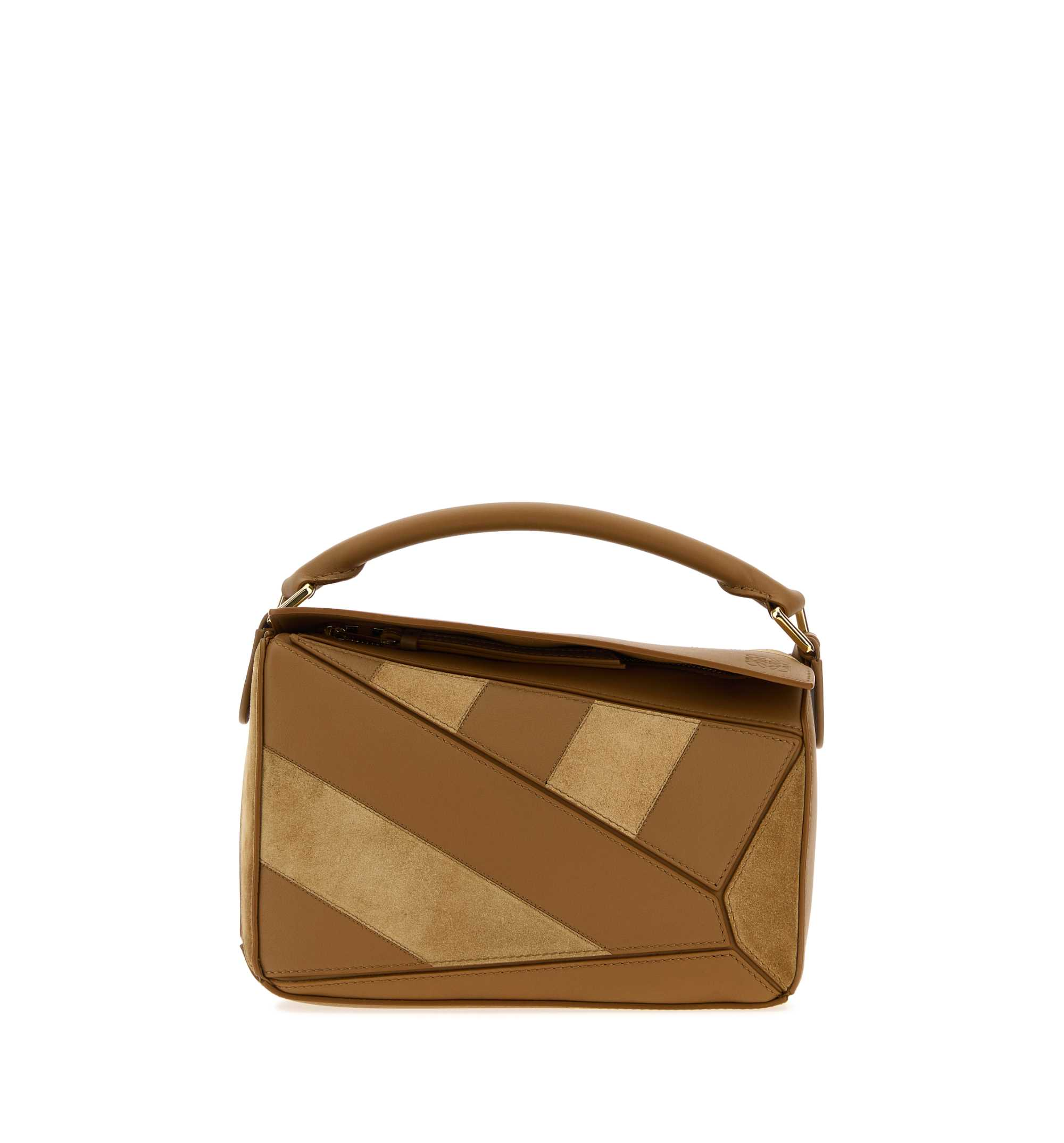Small Puzzle bag in classic calfskin and suede