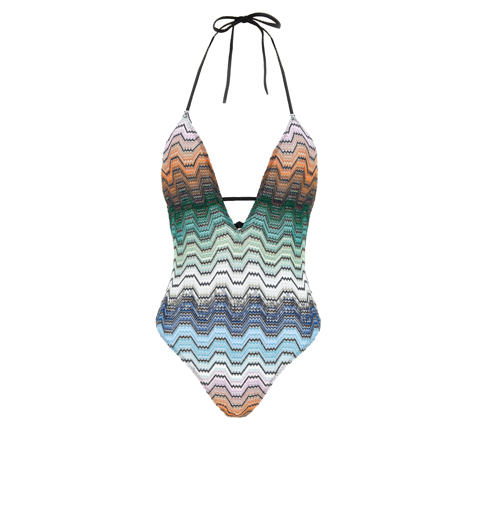 Greek pattern one-piece swimsuit