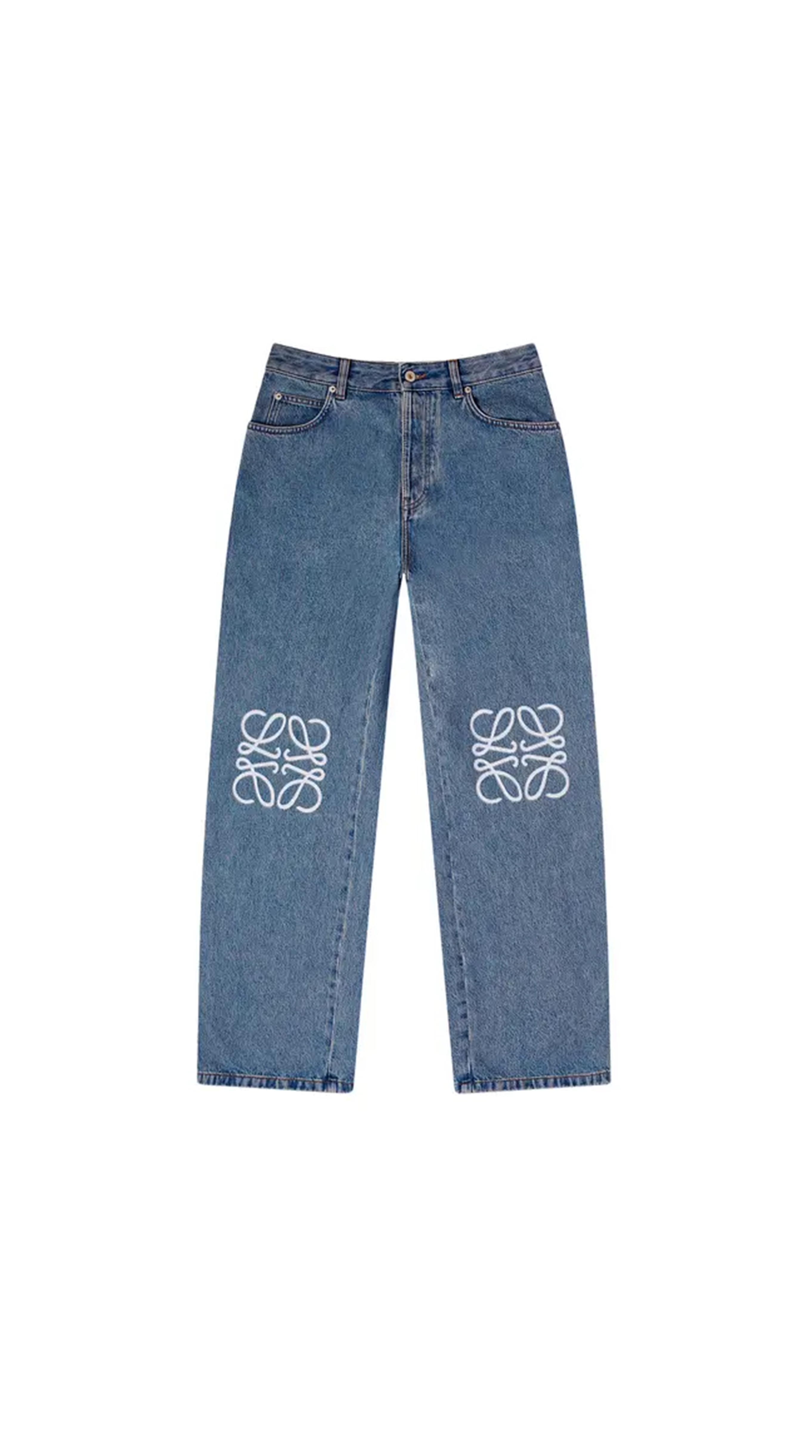 Anagram Denim Jeans - Mid Blue