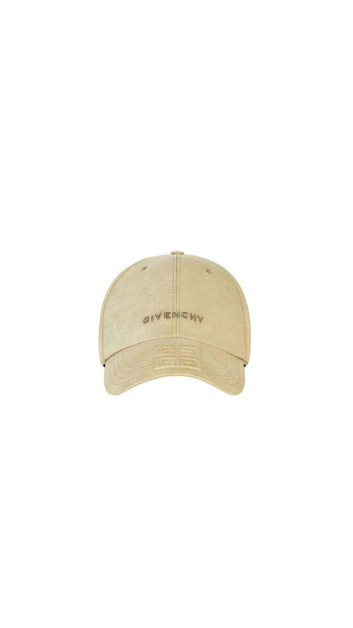 4G Embroidered Cap In Canvas - Khaki