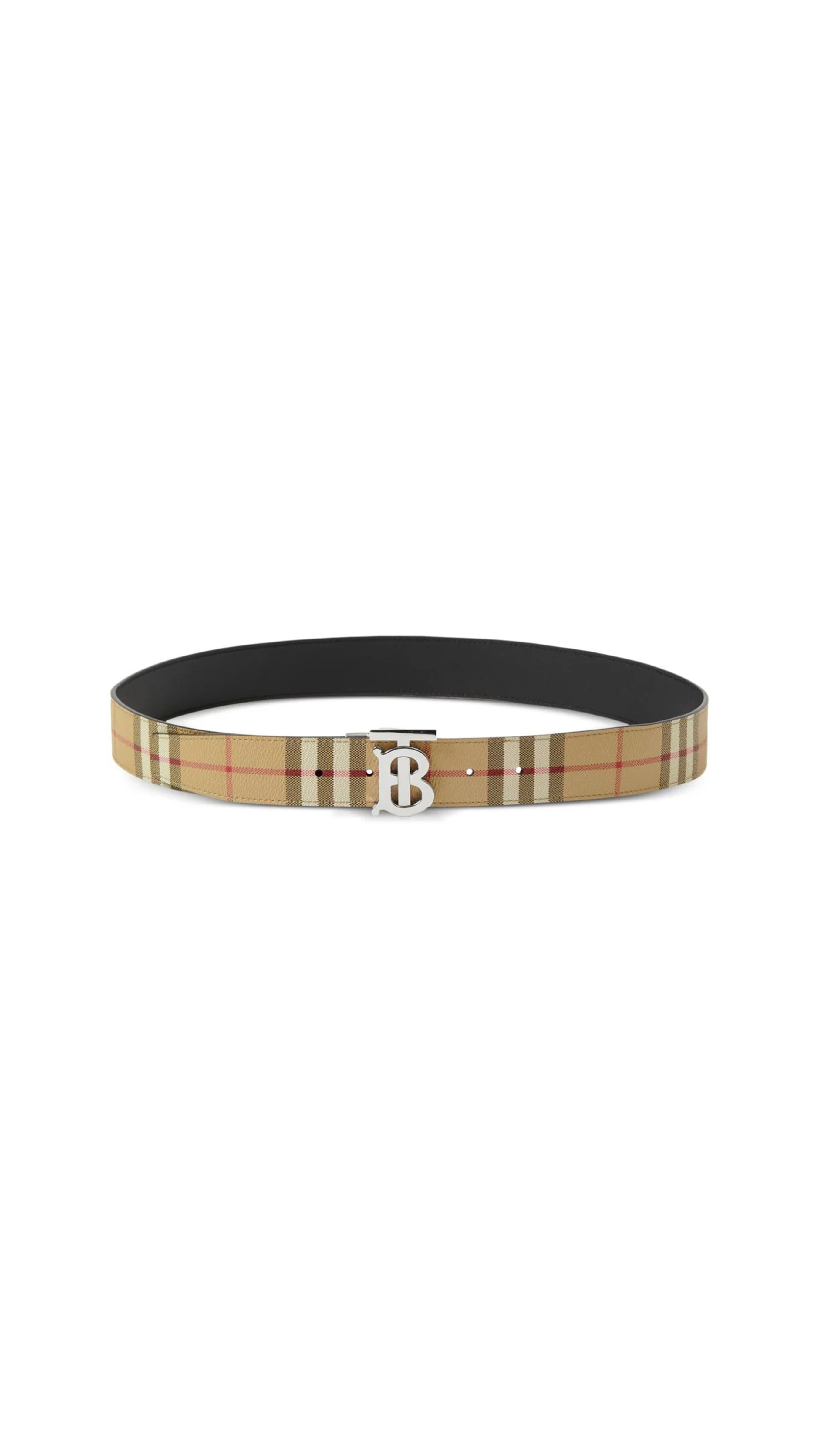 Check Belt - Archive Beige