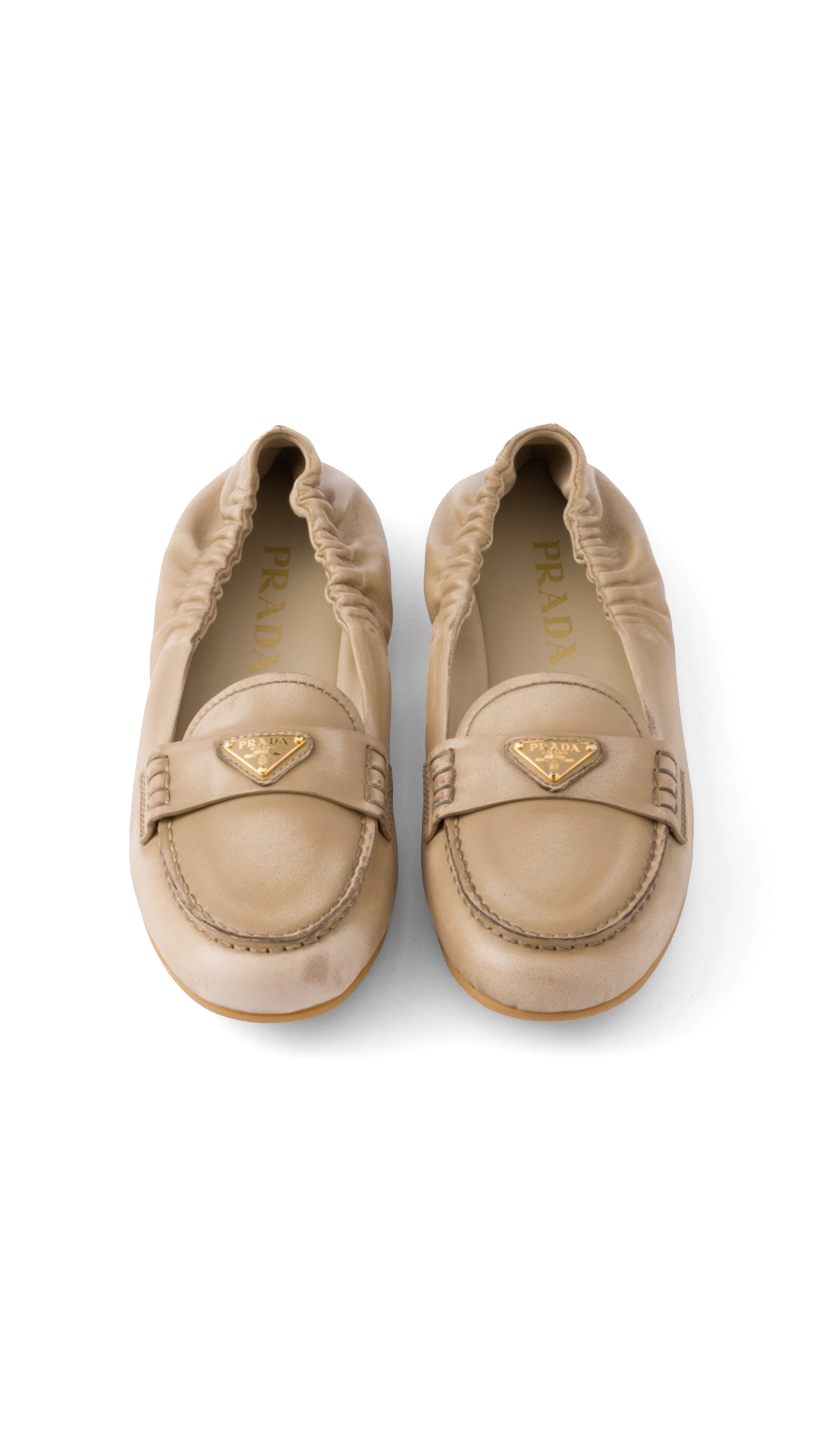 Nappa Leather Ballerinas - Sand Beige