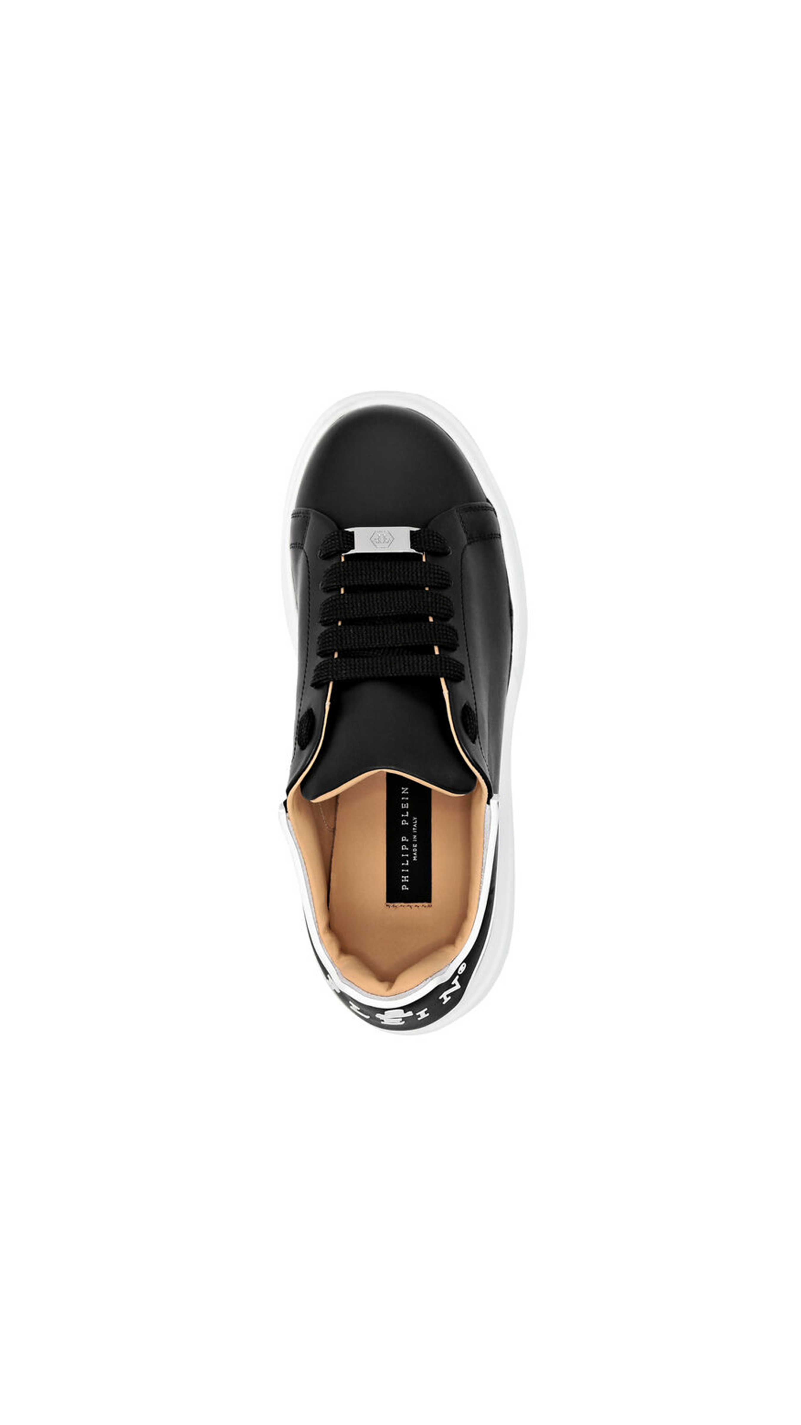 Leather Lo-Top Sneakers - Black