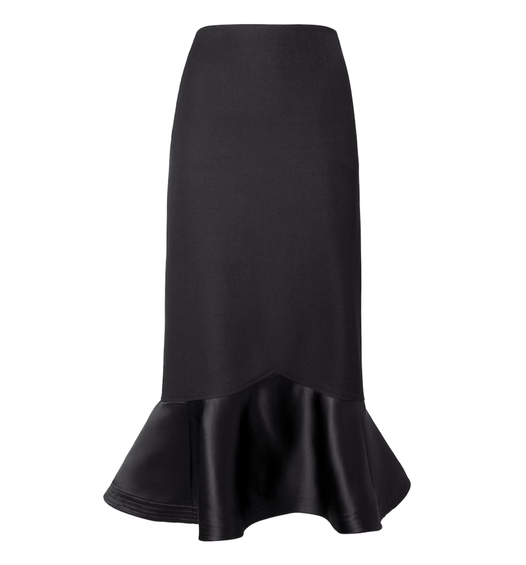 Grain de Poudre Wool Skirt