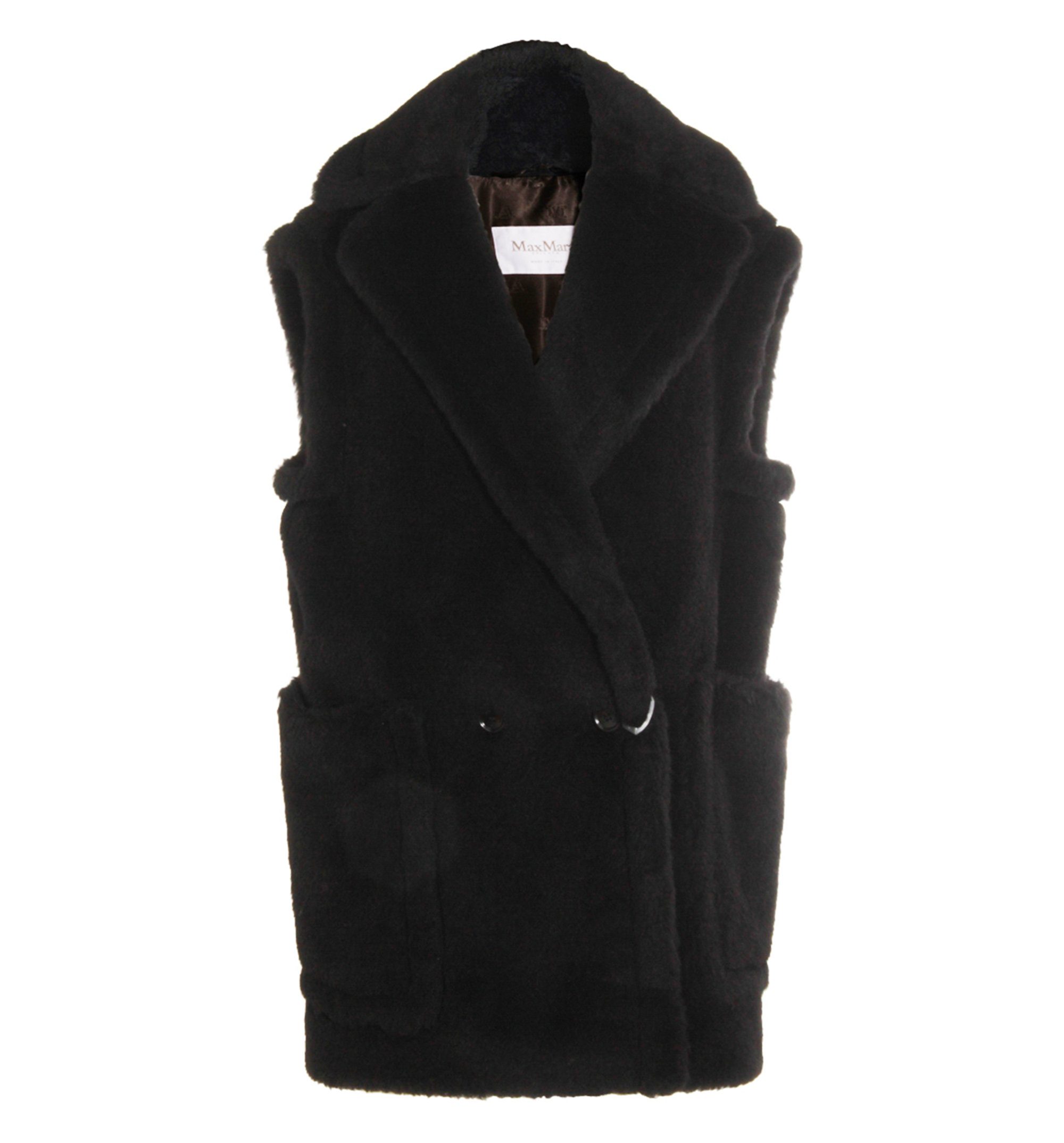 Teddy Gilet In Alpaca And Wool