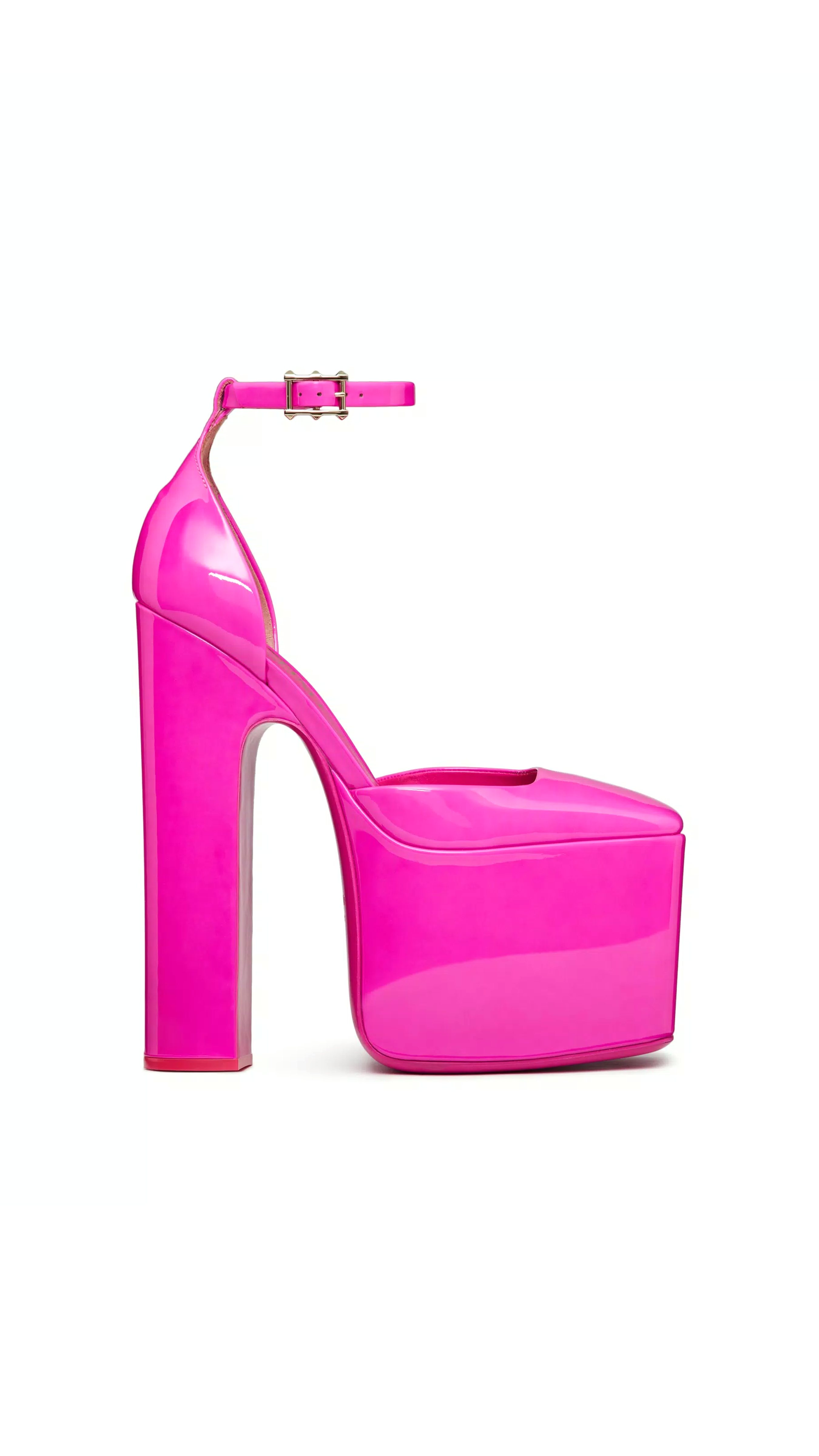 Valentino Garavani Discobox Patent Leather Platform Pump 180mm - Pink PP