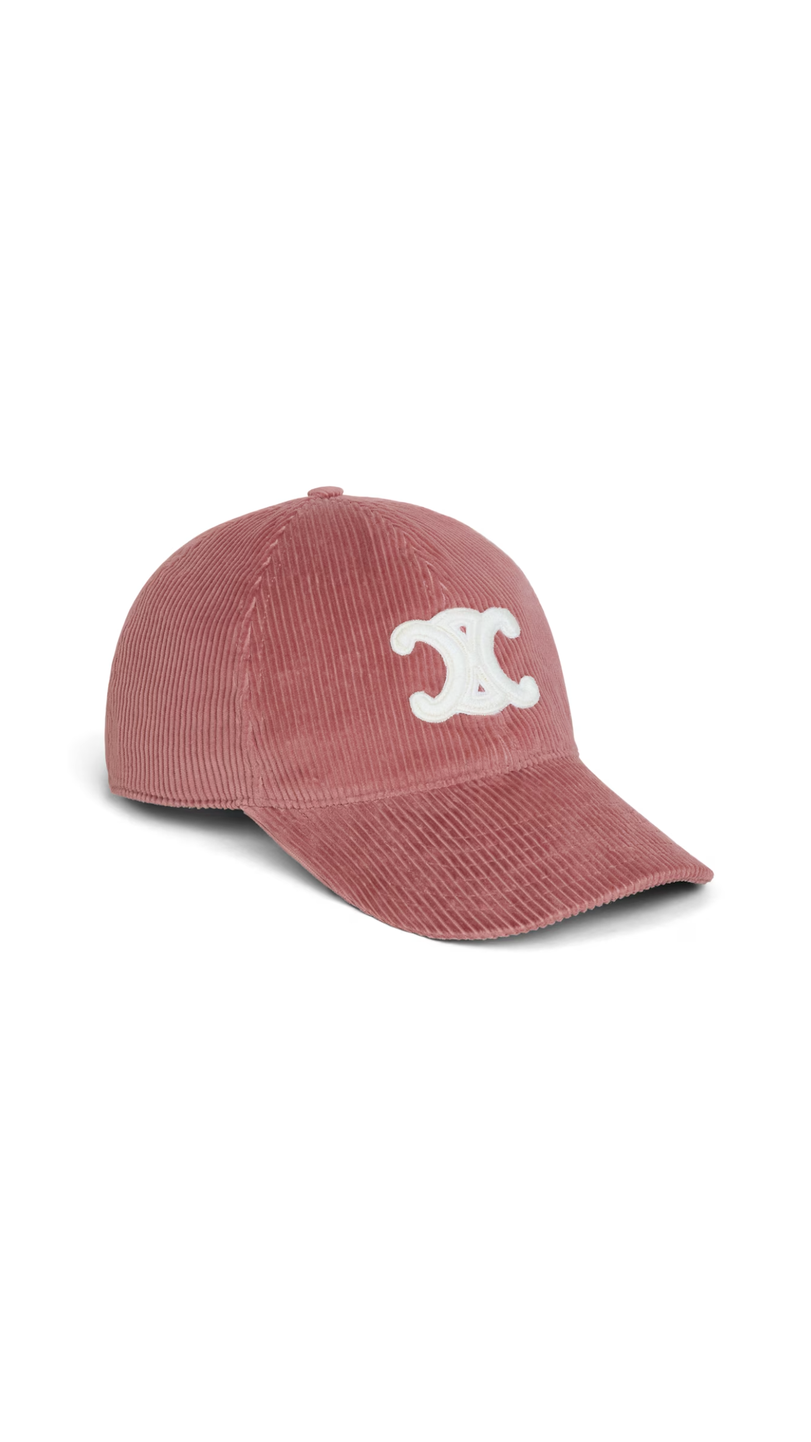 Triomphe Baseball Cap in Corduroy - Rose Poudre