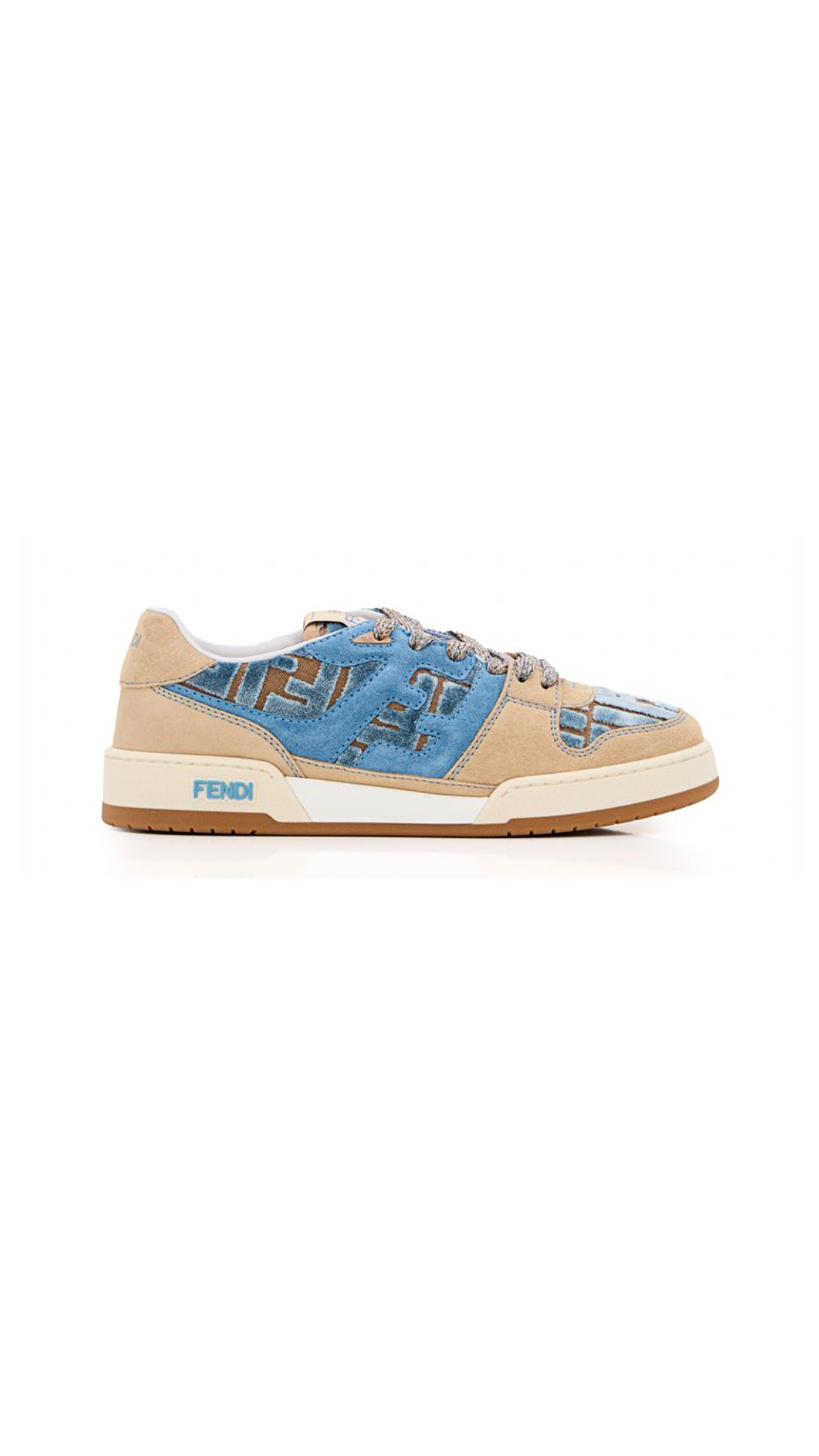 FF Velvet Match Sneaker - Brown/Blue