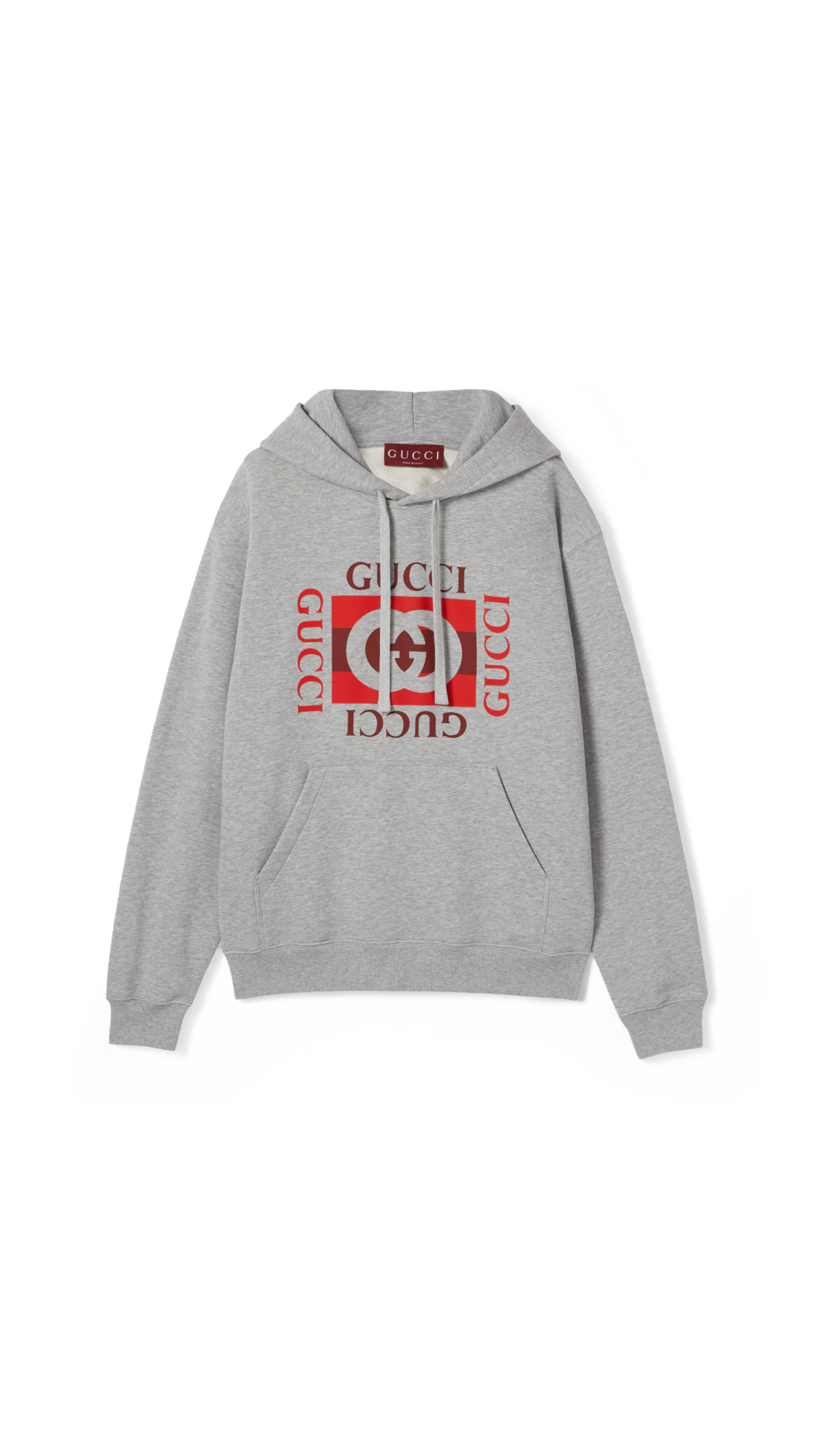 Printed Cotton Jersey Sweatshirt - Grey