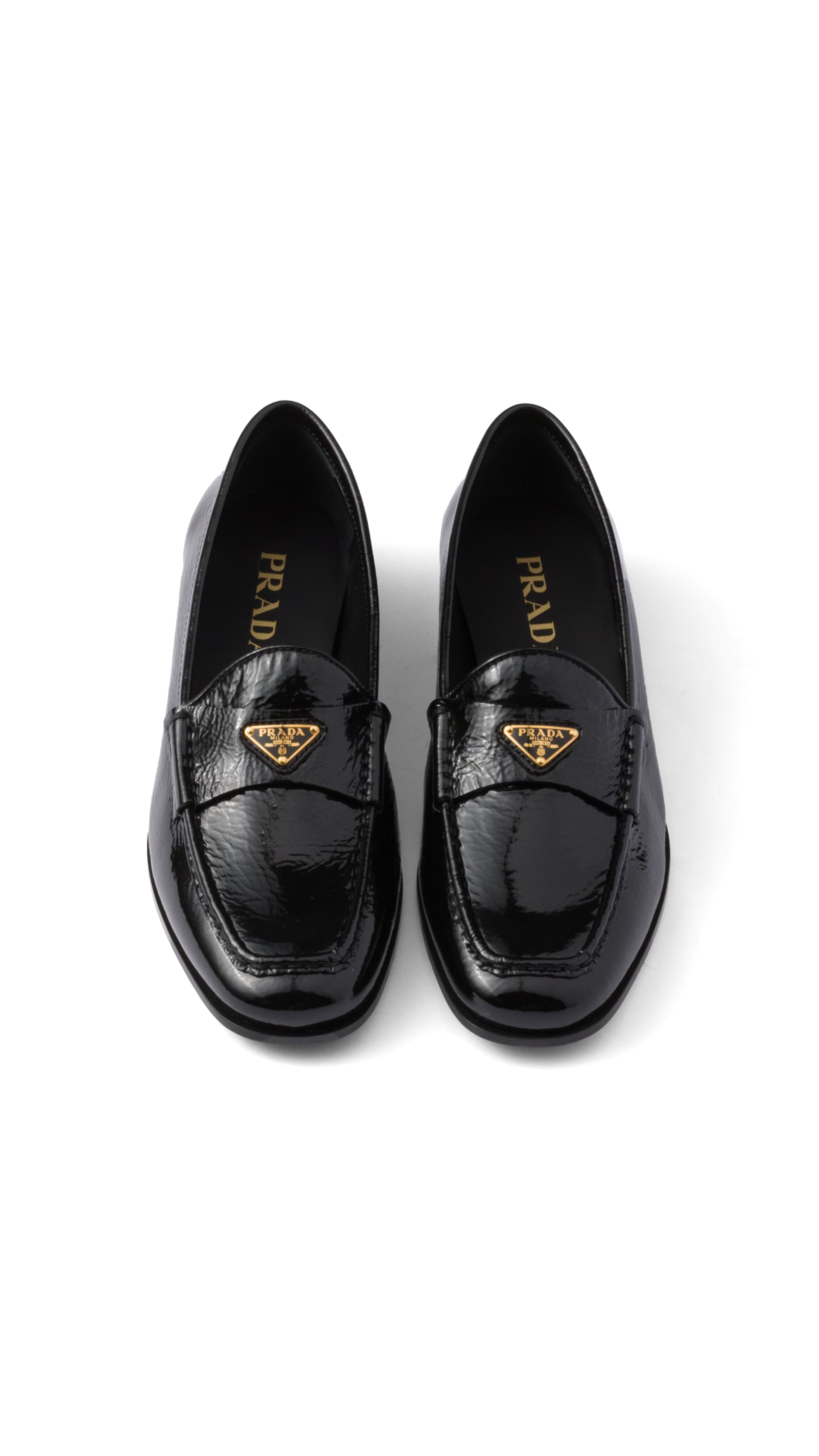 Patent Leather Loafers - Black