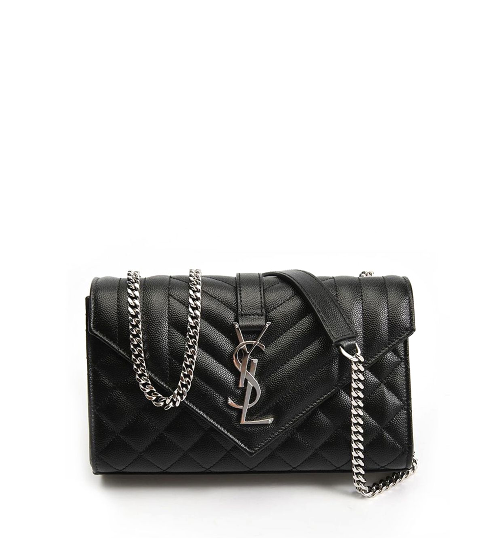 Envelope Small Bag in Quilted Grain de Poudre Embossed Leather