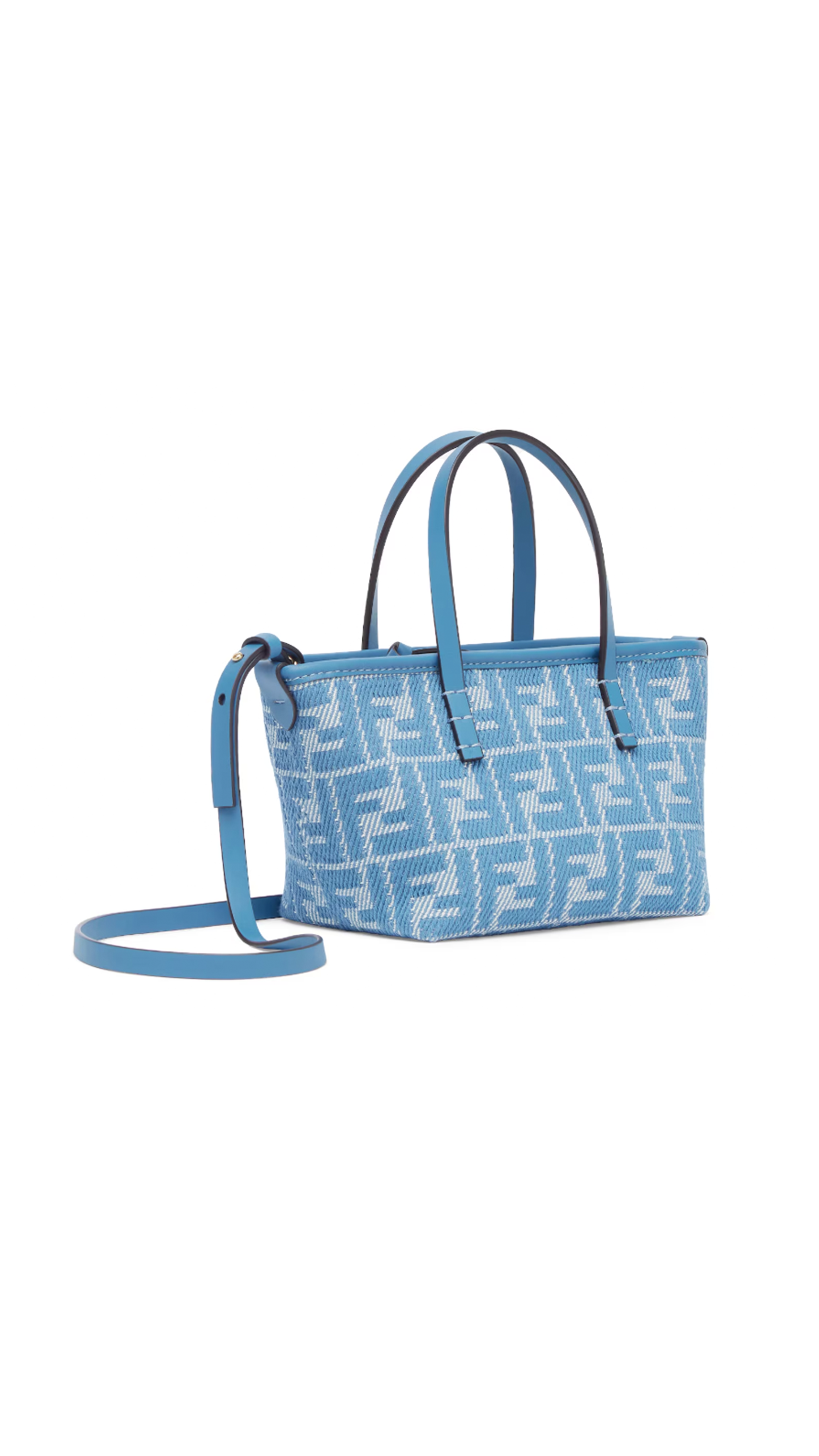 Roll Mini FF Tote Bag - Blue
