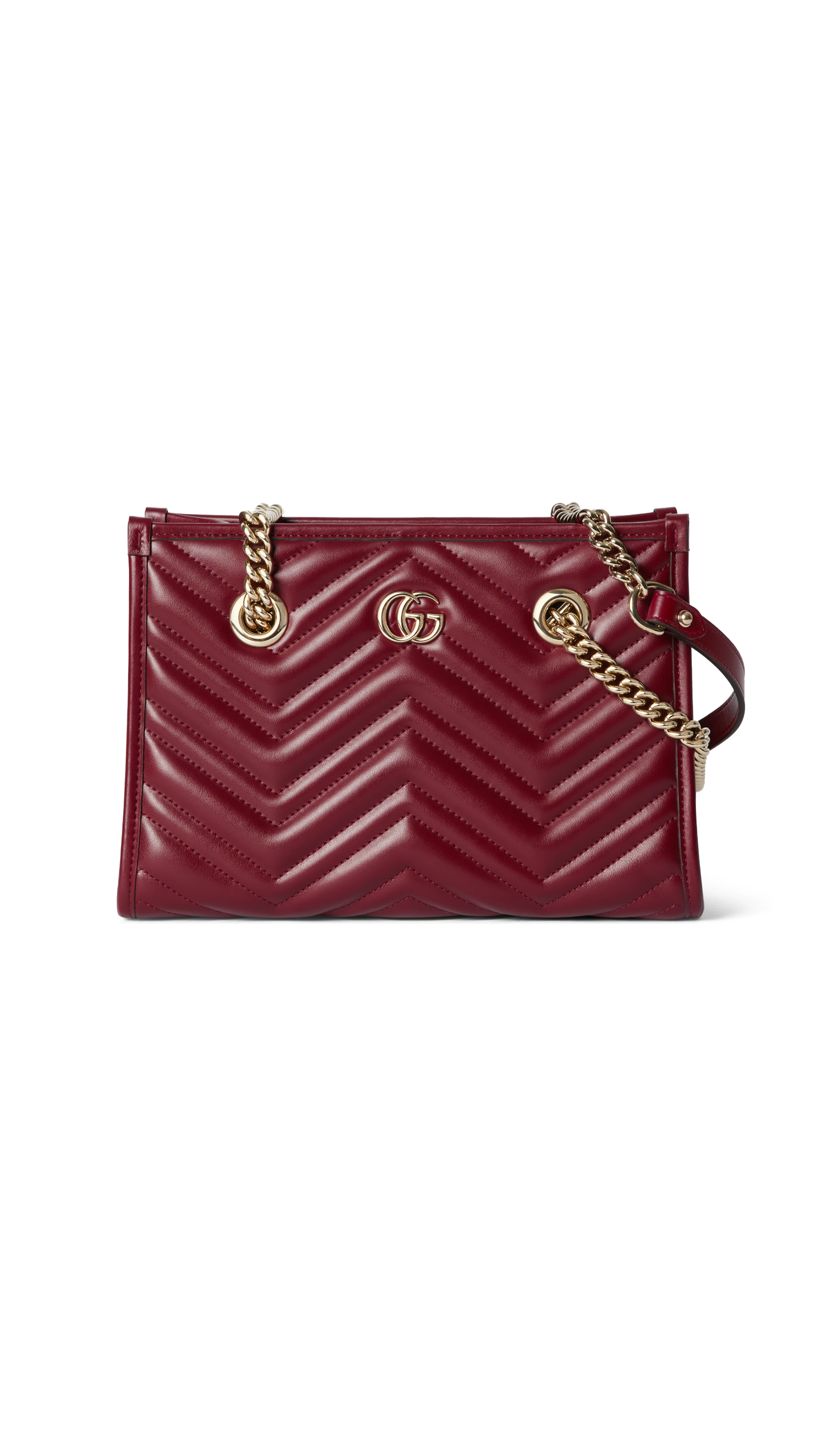 GG Marmont Small Tote Bag - Red Ancora