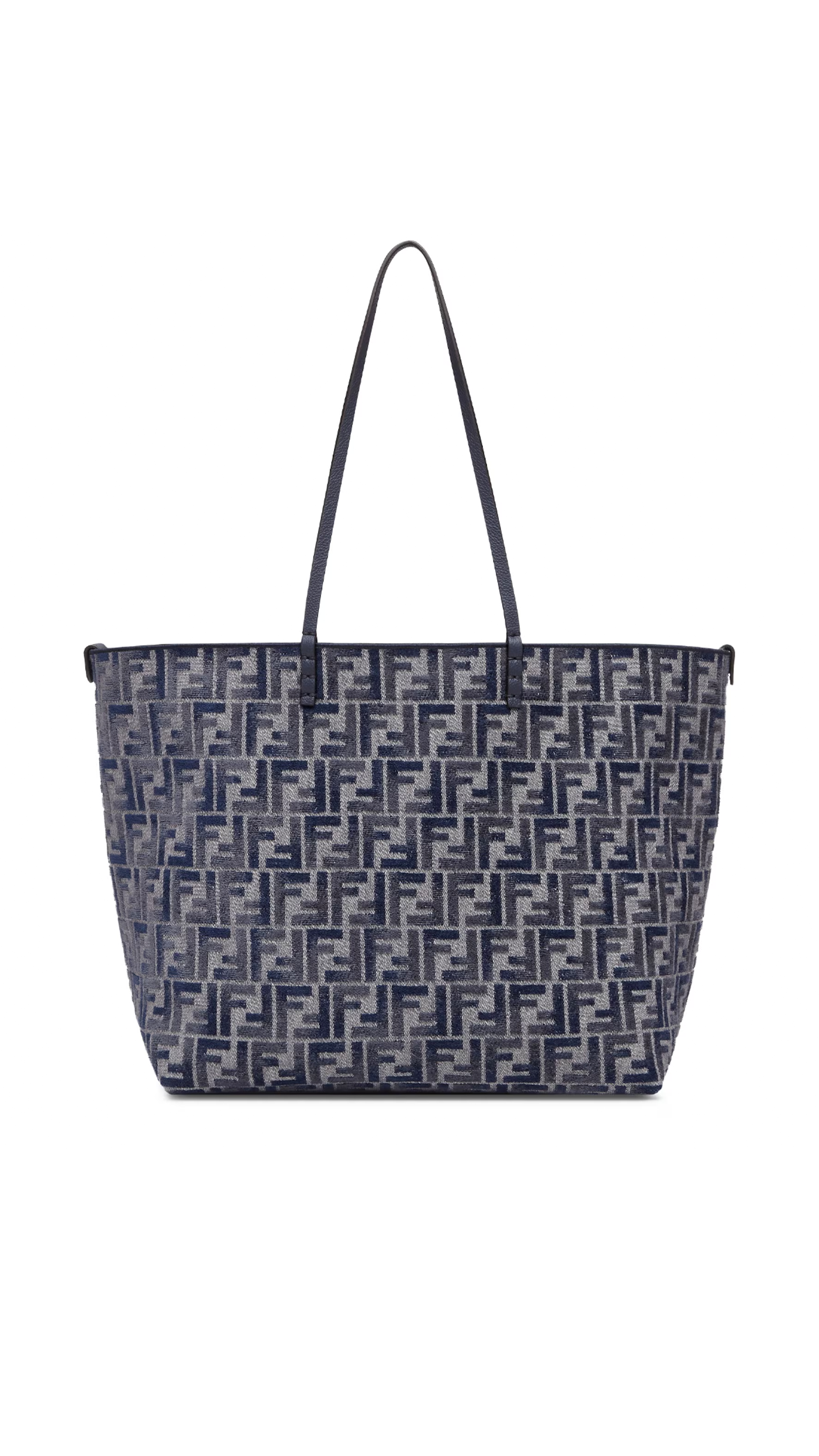 FF Chenille Large Roll Tote - Dark Blue