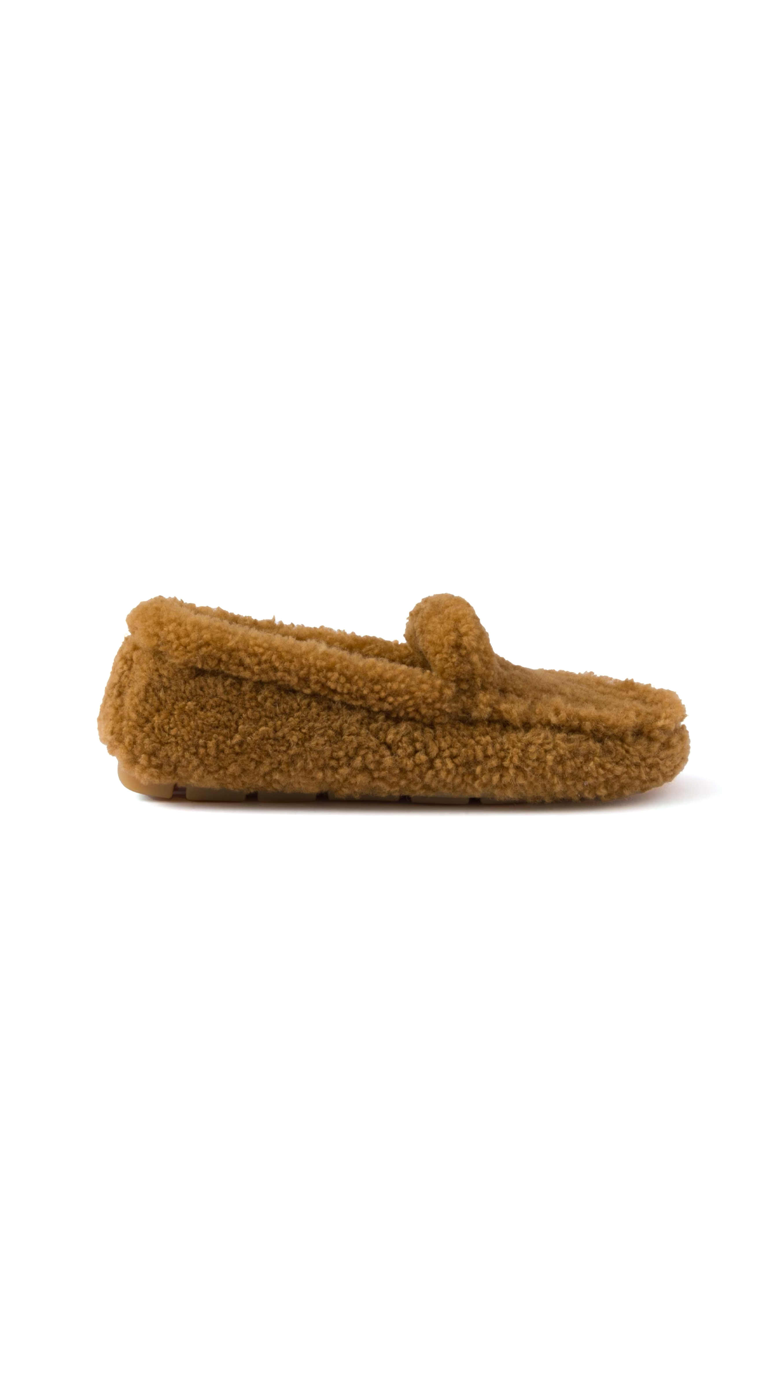 Shearling Driving Shoes - Caramel