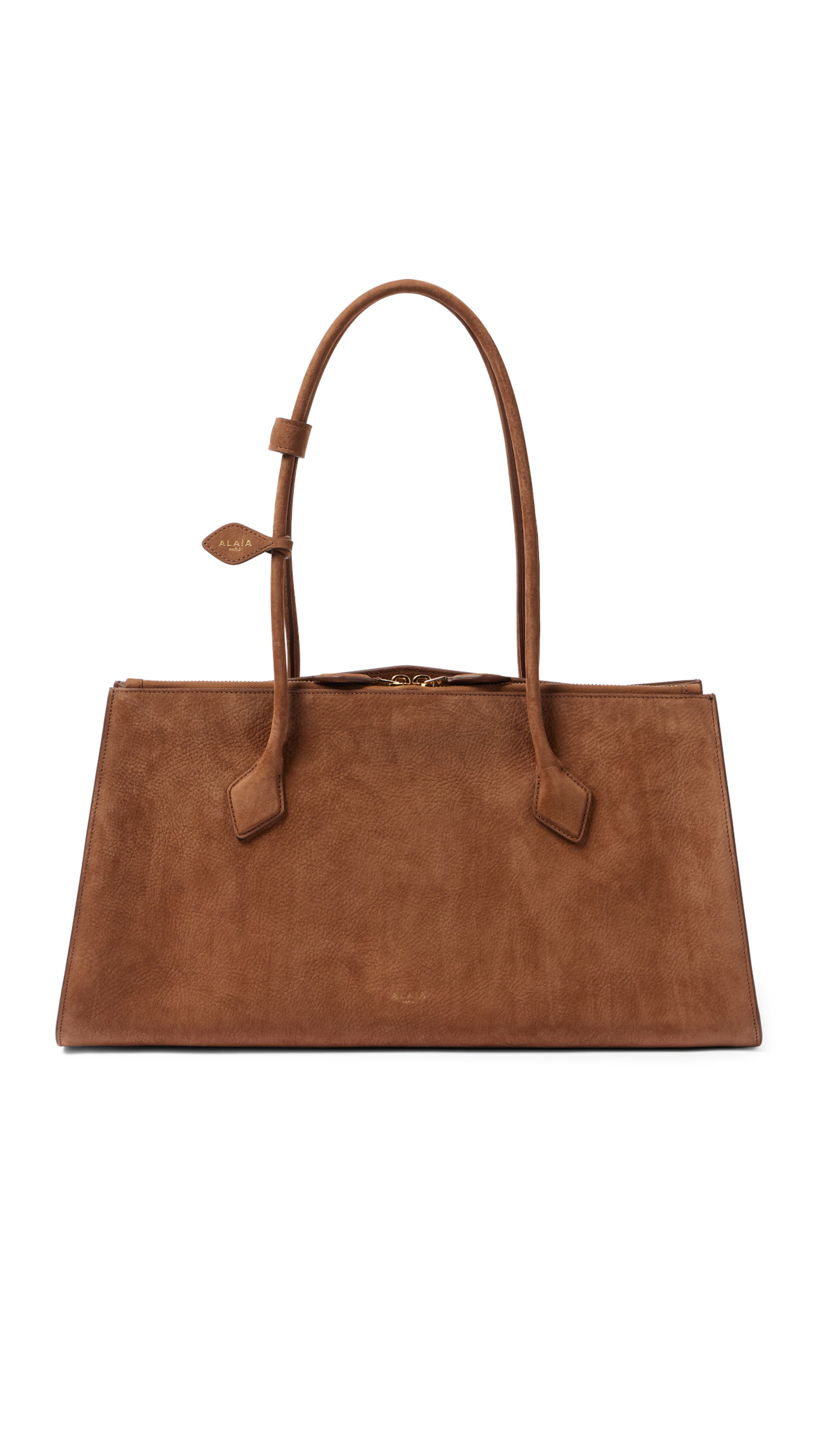 Le Teckel Tote Bag in Suede Calfskin - Terre d'Ombre