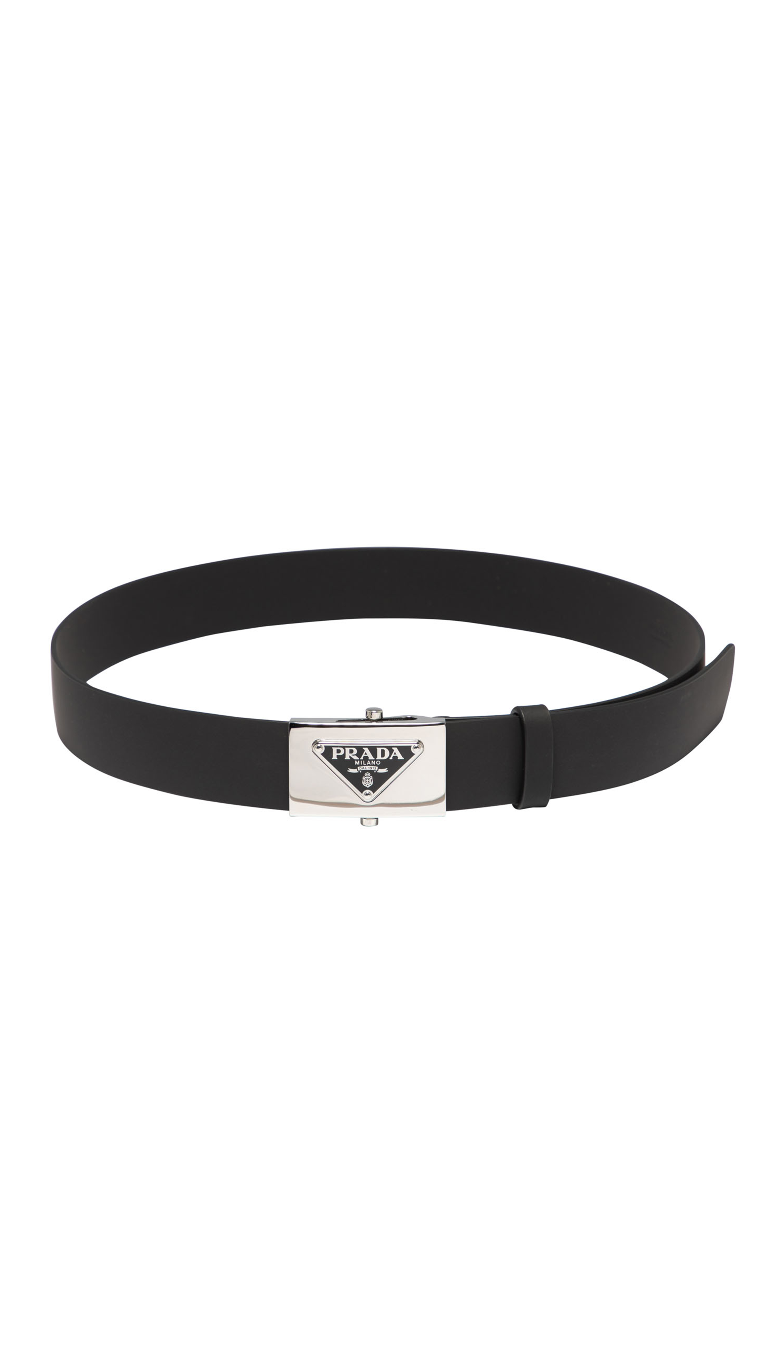 Saffiano Leather Belt - Black