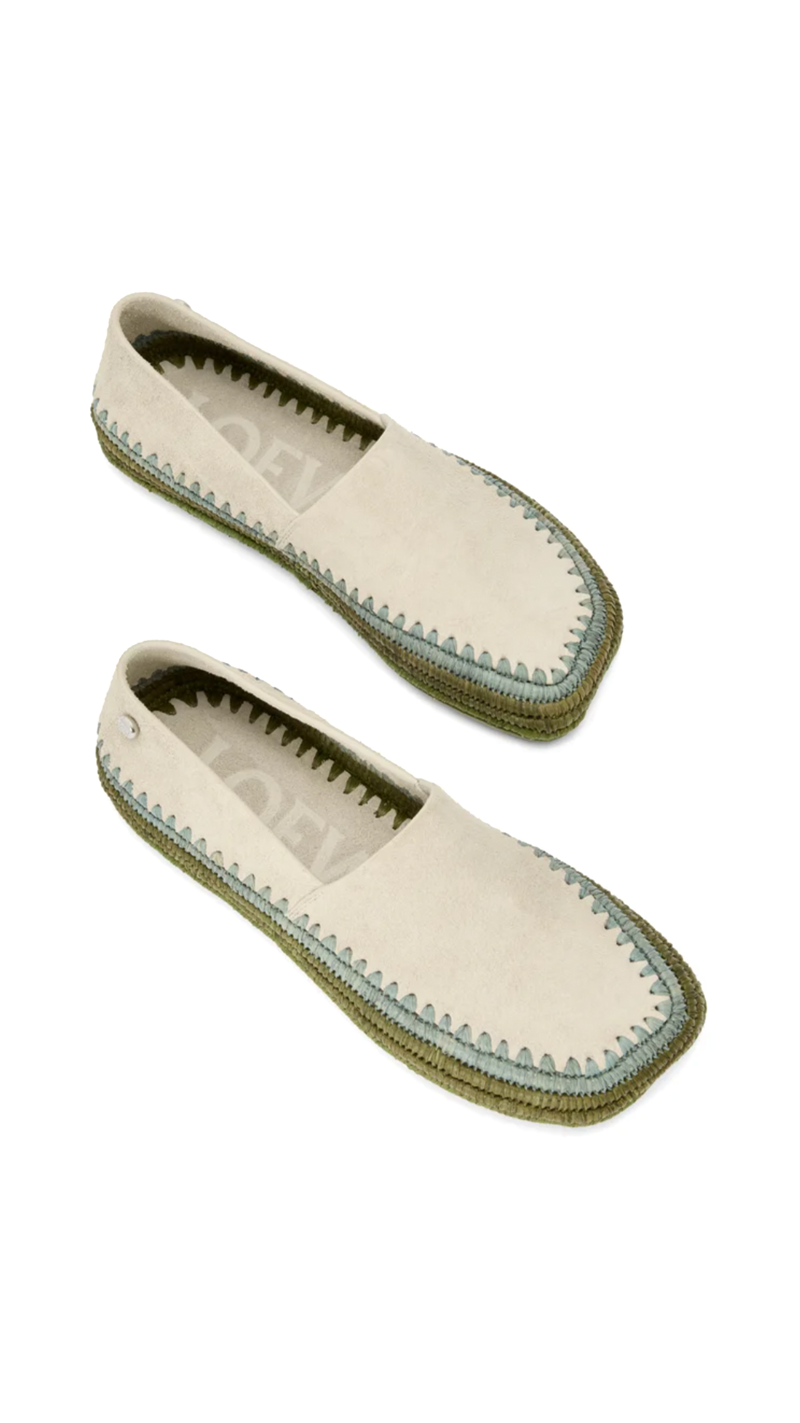 Rio Slipper in Suede and Raffia