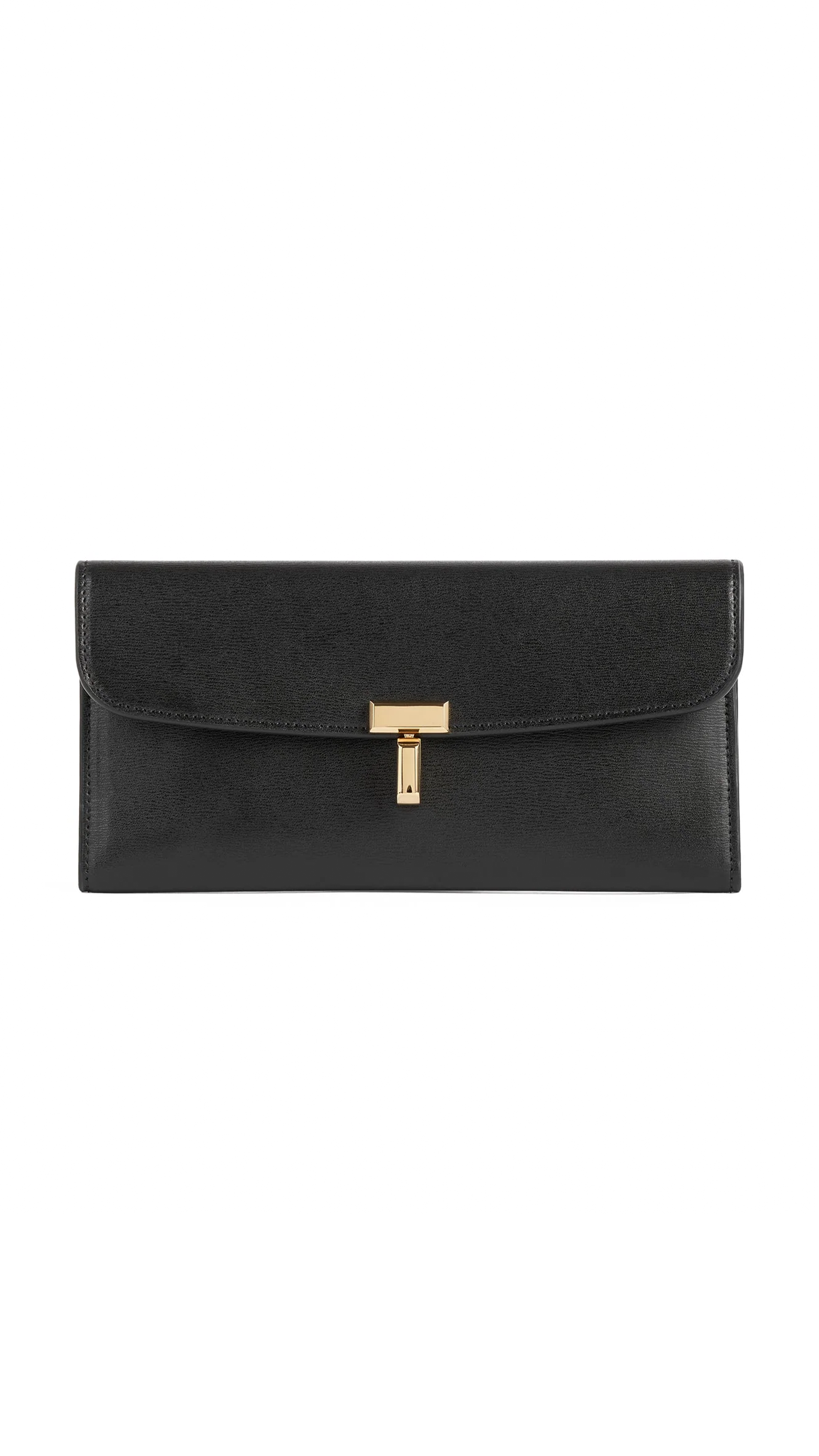 T-Lock Leather Wallet - Black