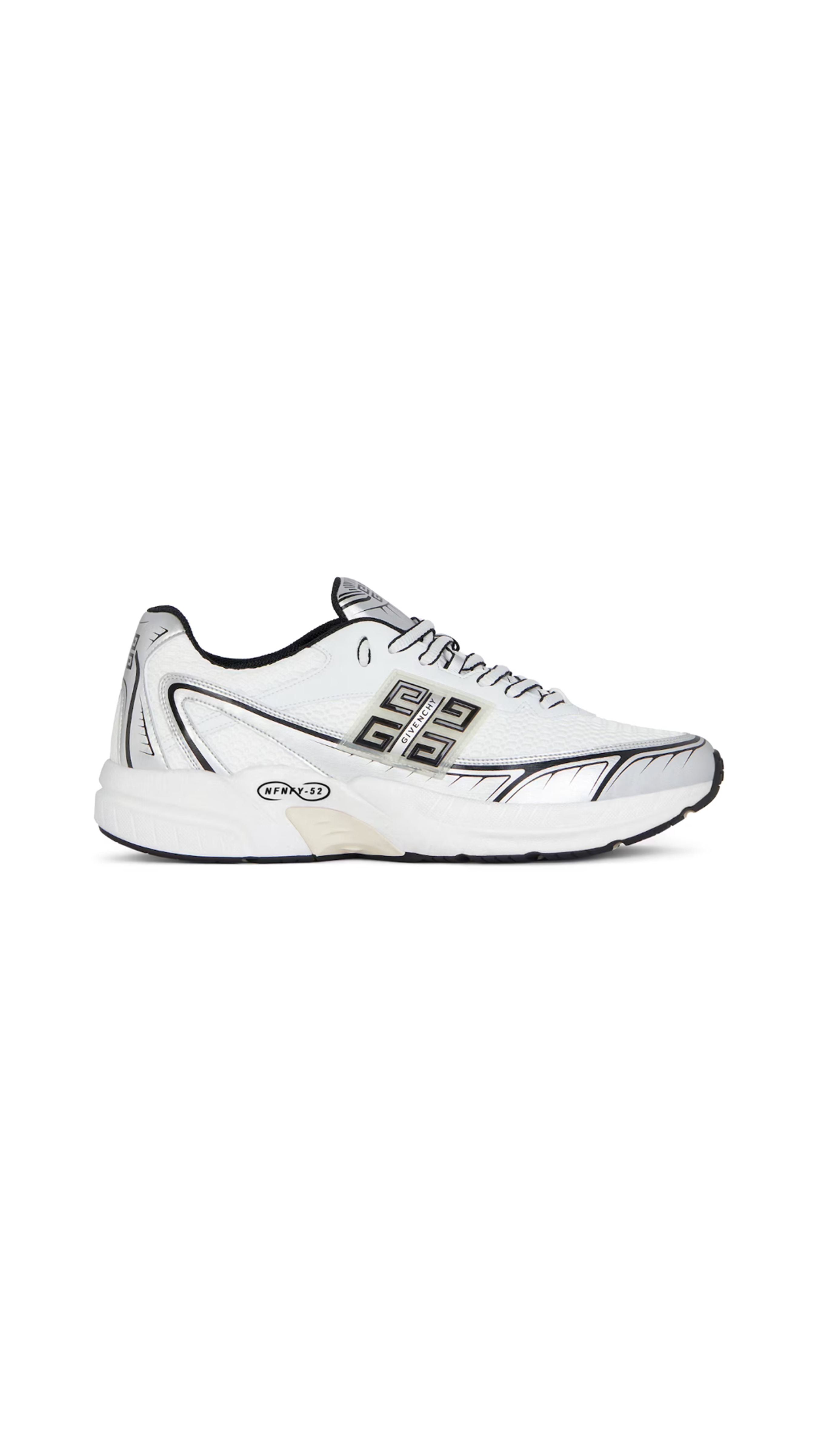 NFNTY-52 Runners in Synthetic Leather and Mesh - White