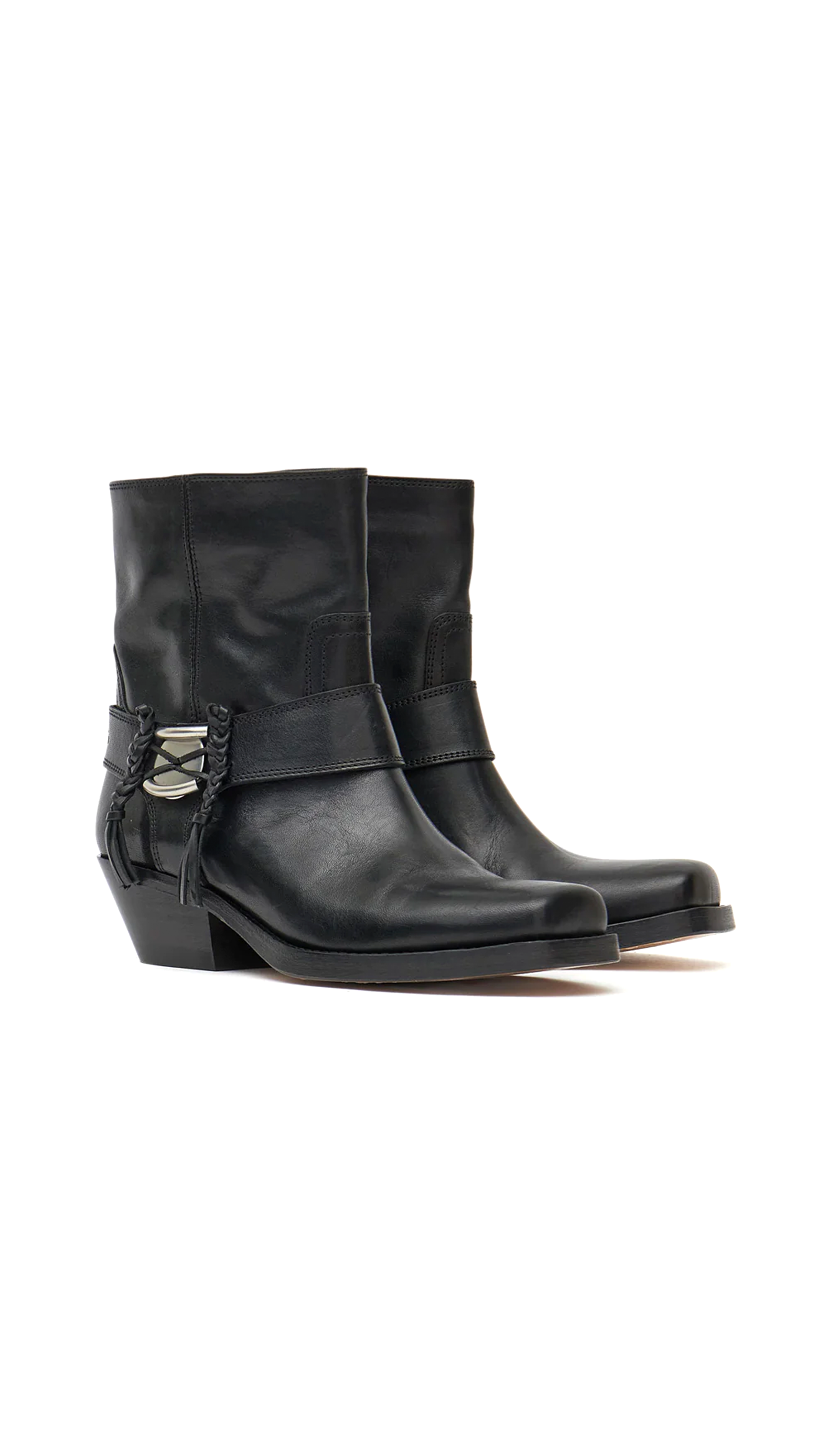 Akson Gaucho Booties - Black