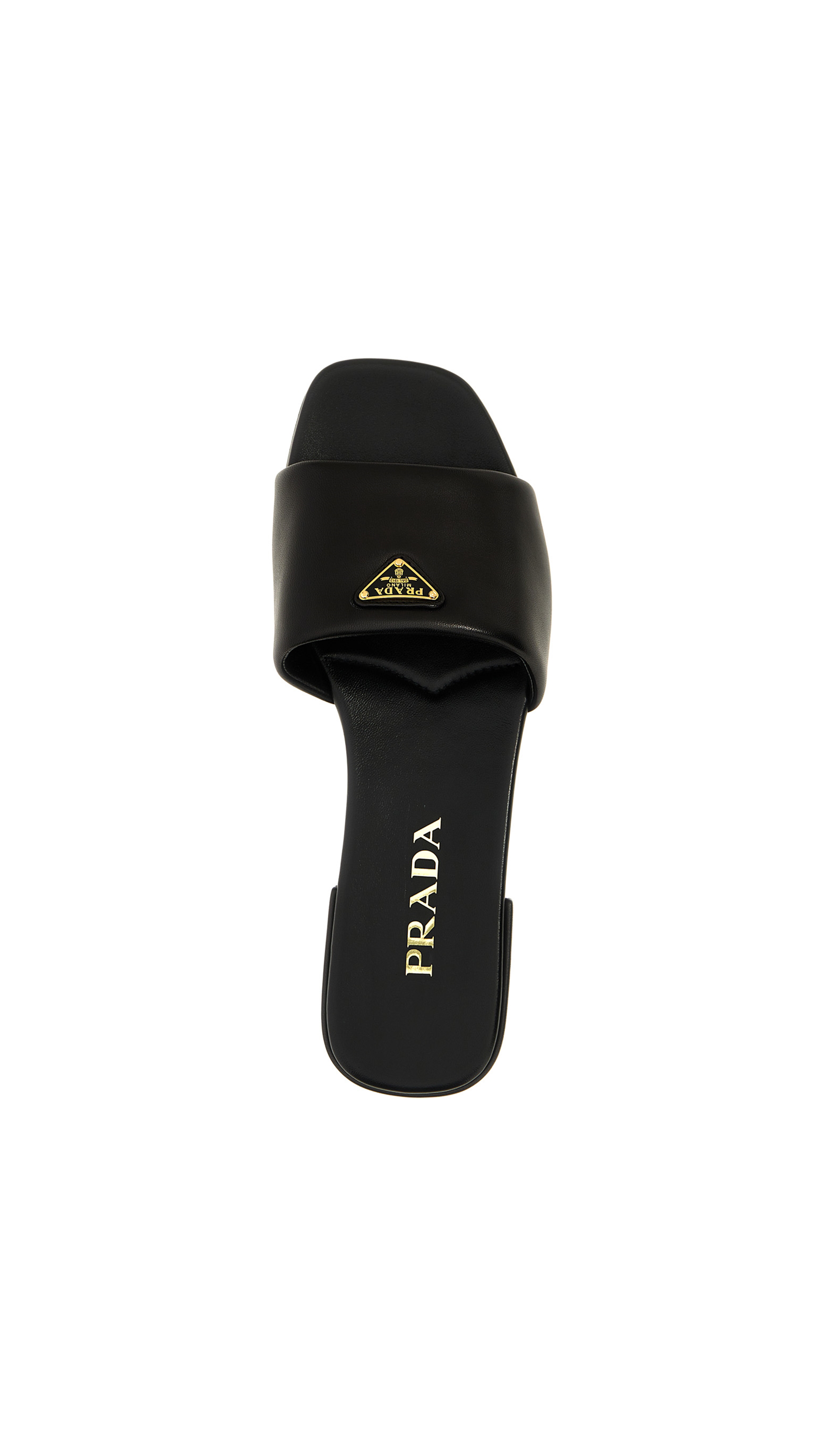 Nappa Leather Slide - Black