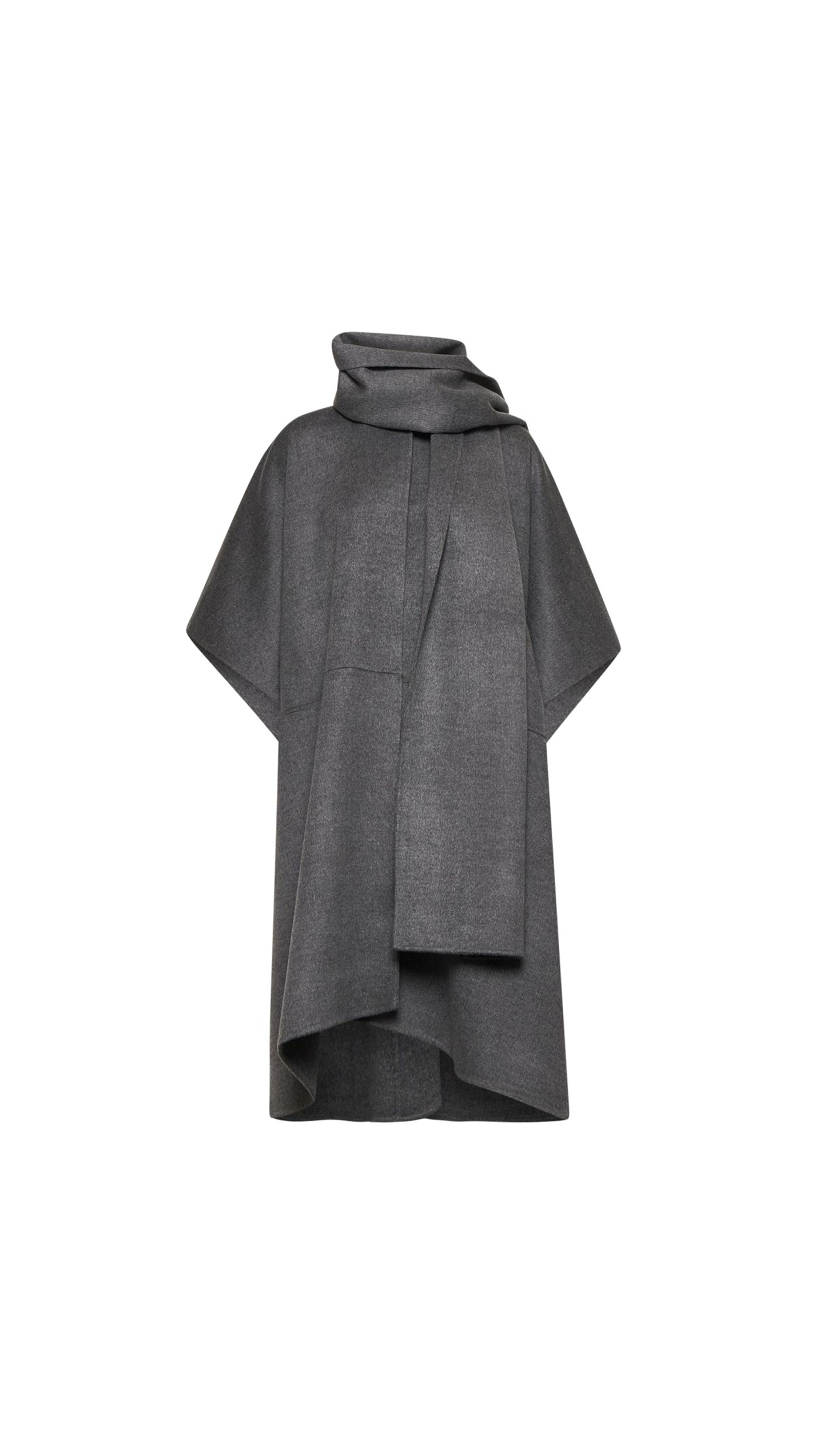 Doublé Scarf Coat - Grey