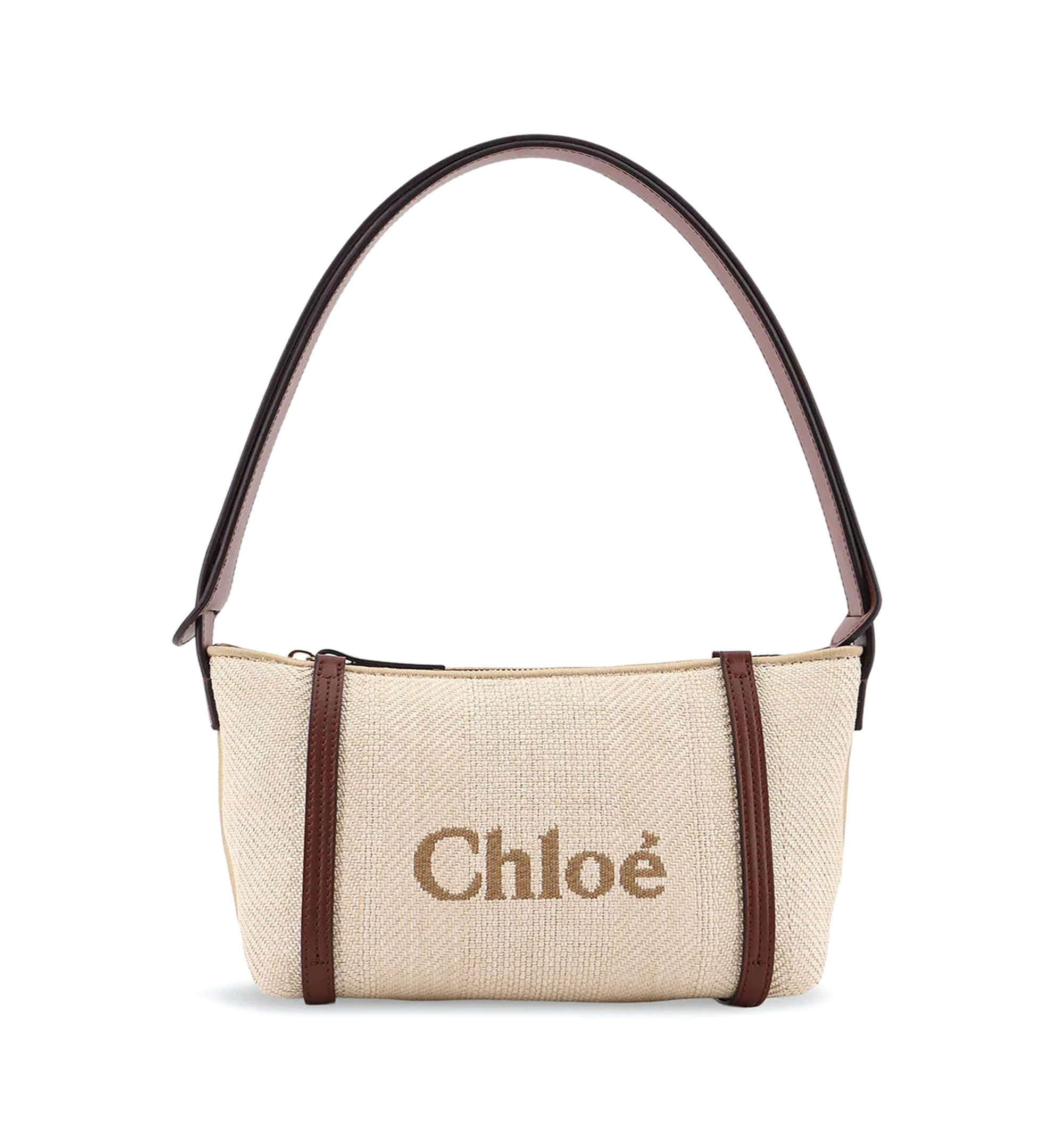 Chloé Carry Shoulder Bag in Raffia