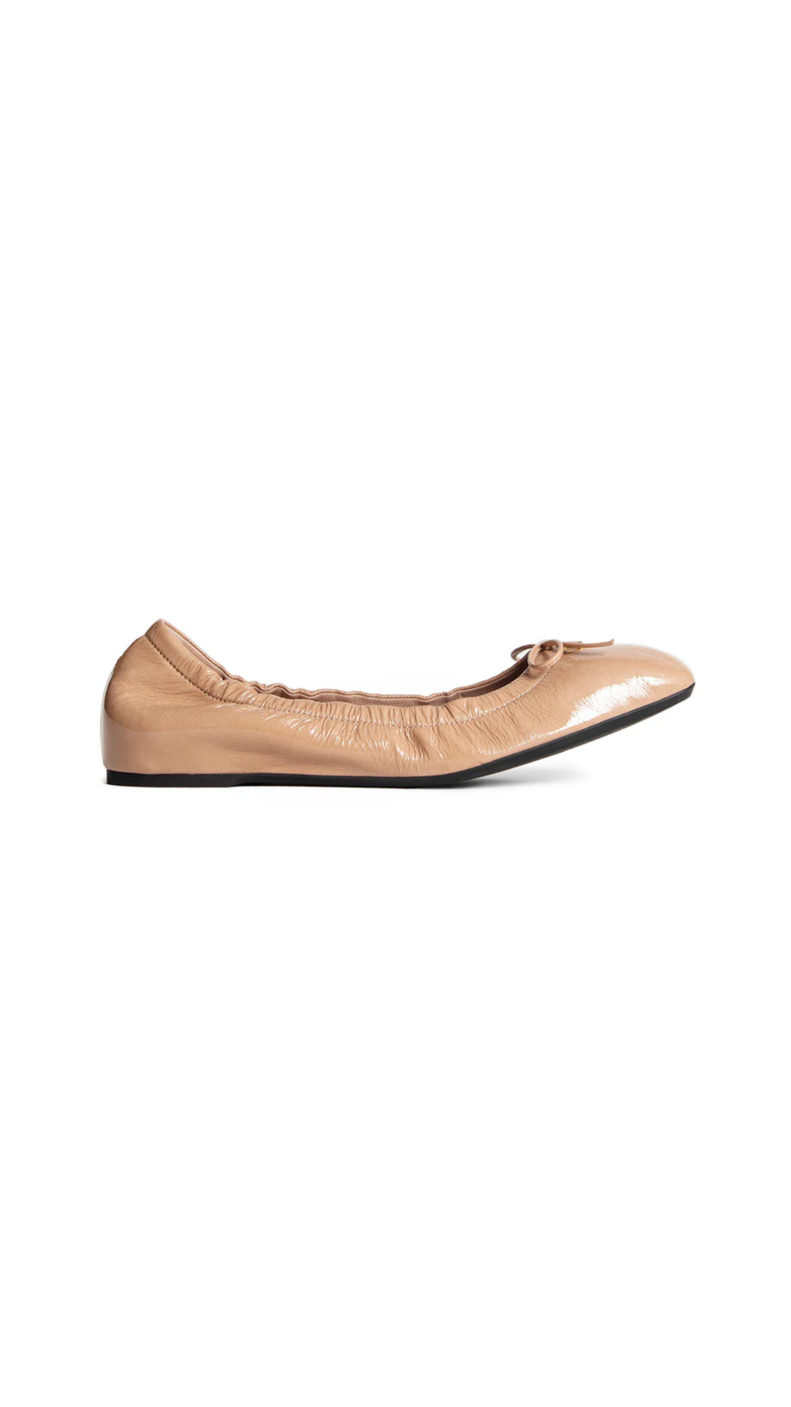 Vlogo Signature Patent Leather Ballerinas - Rose Cannelle