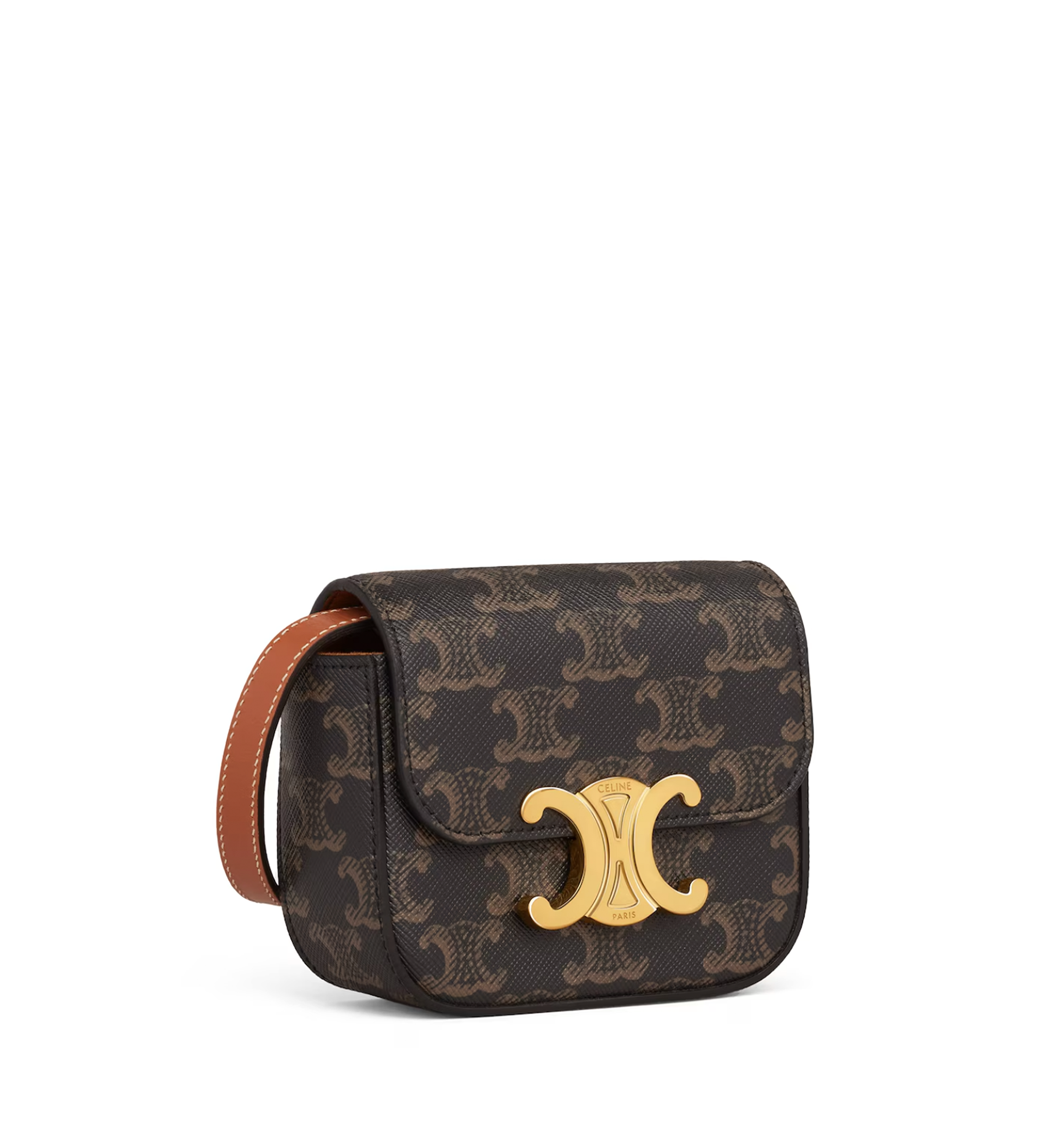 Mini Claude in Triomphe Canvas and Calfskin