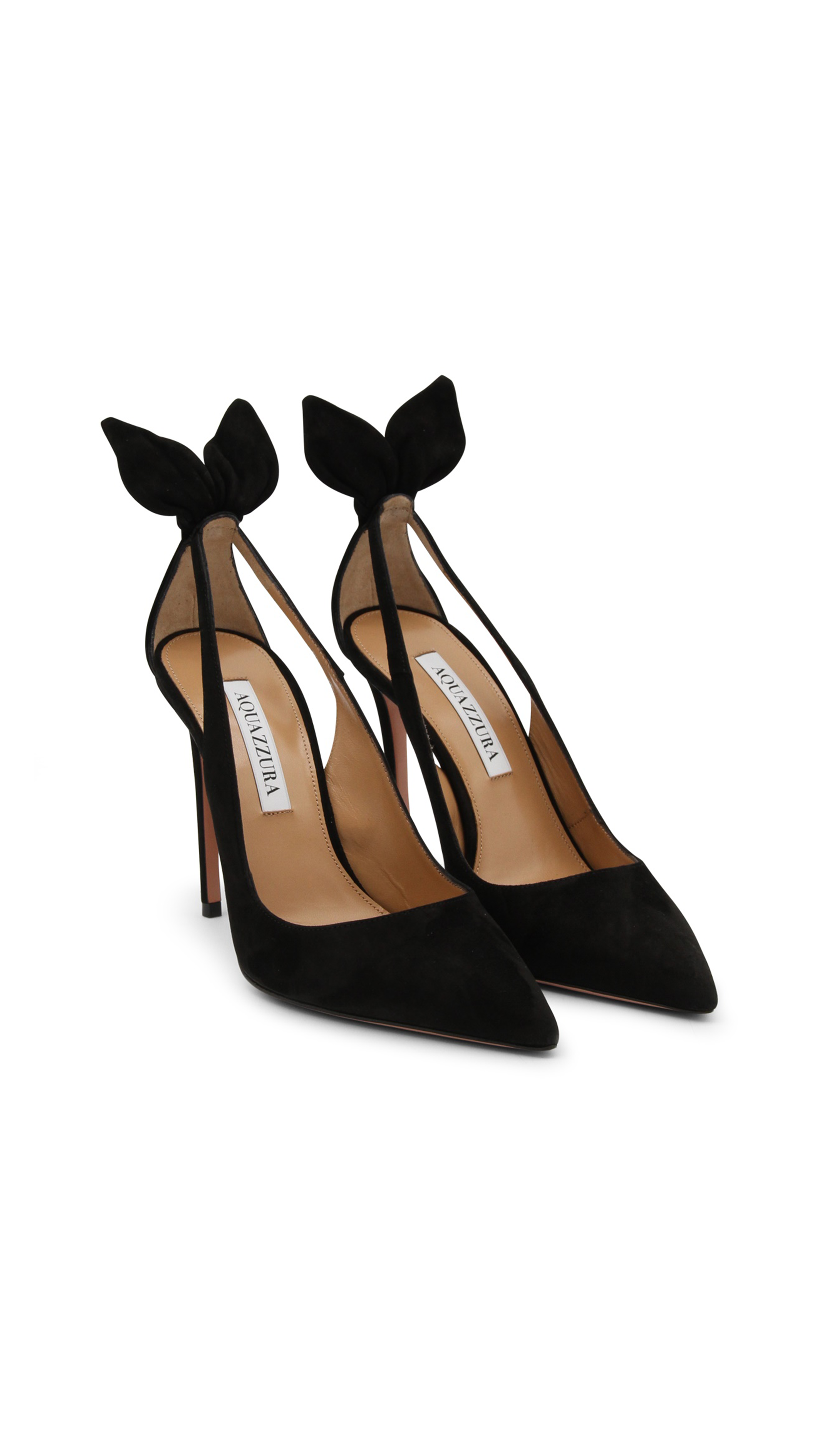 Bow Tie Velvet Pump - Black