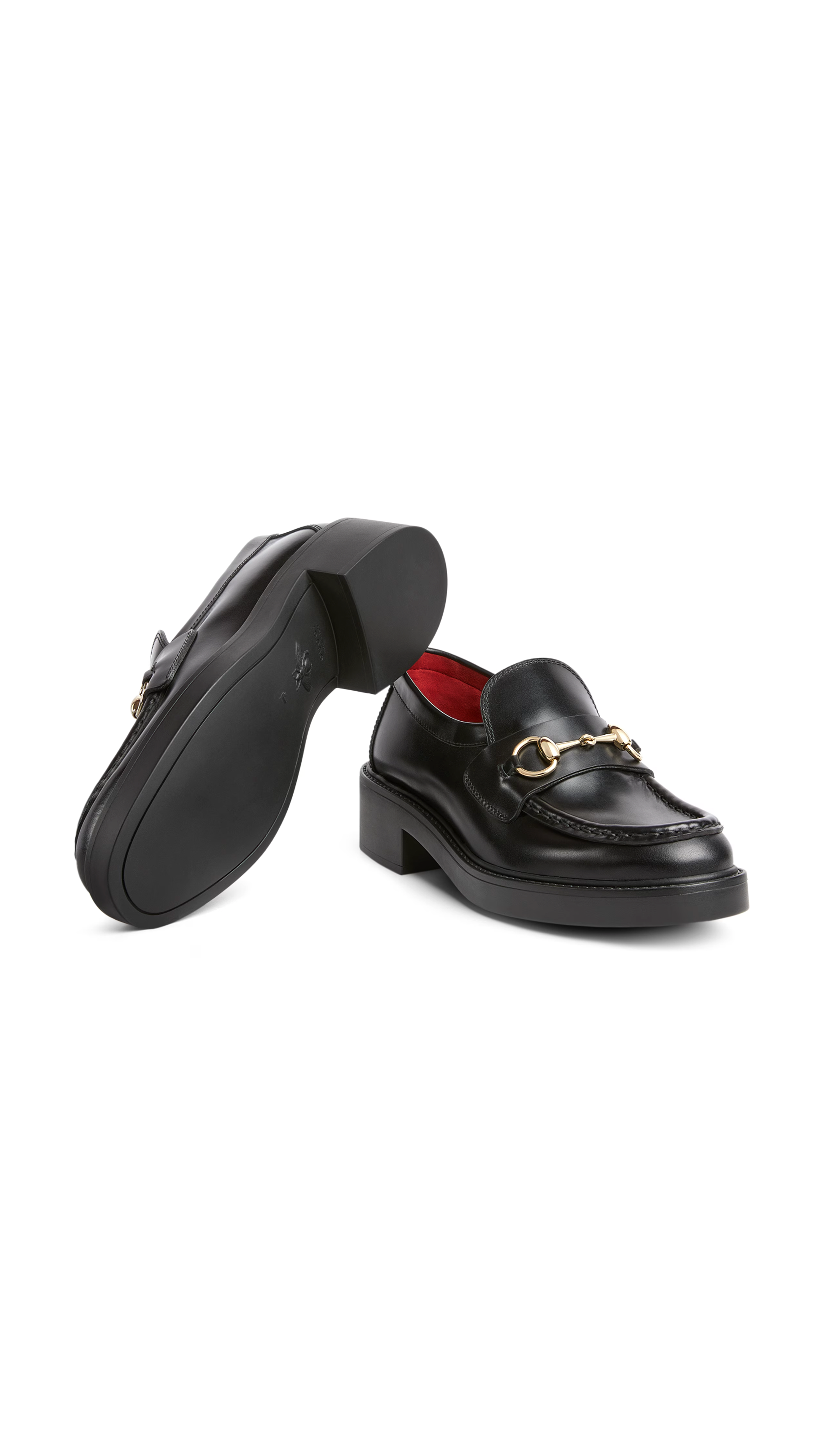 Horsebit Leather Loafer - Black